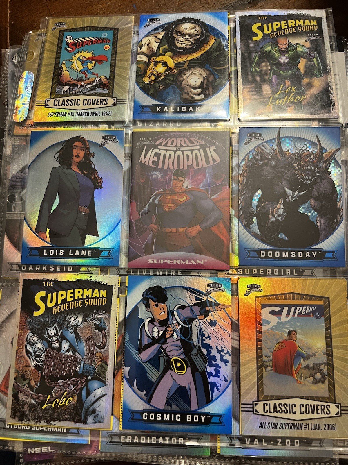 2025 Fleer Brilliant Lot - Marvel Inserts, Holos, SP Superman Inserts & More