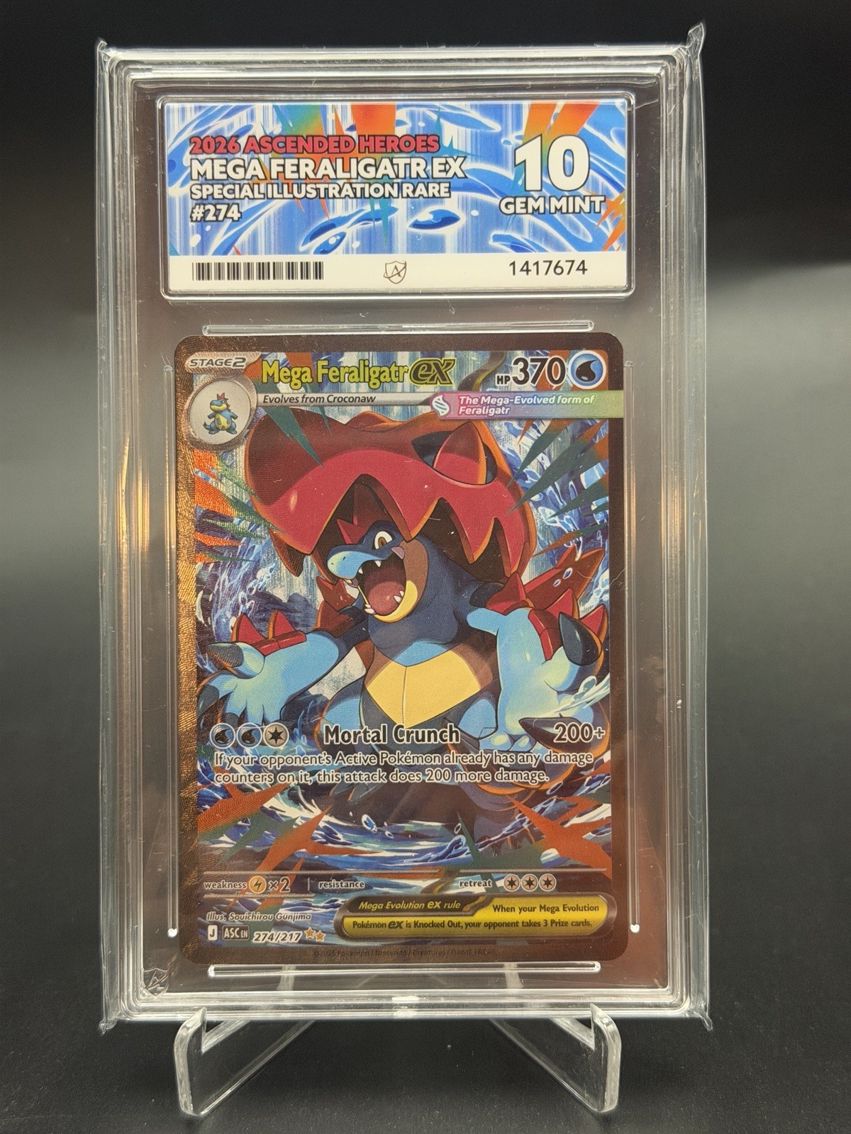 ACE 10 MEGA FERALIGATR ex 274/217 | Ascended Heroes PERFECT SUBS Pokemon Card