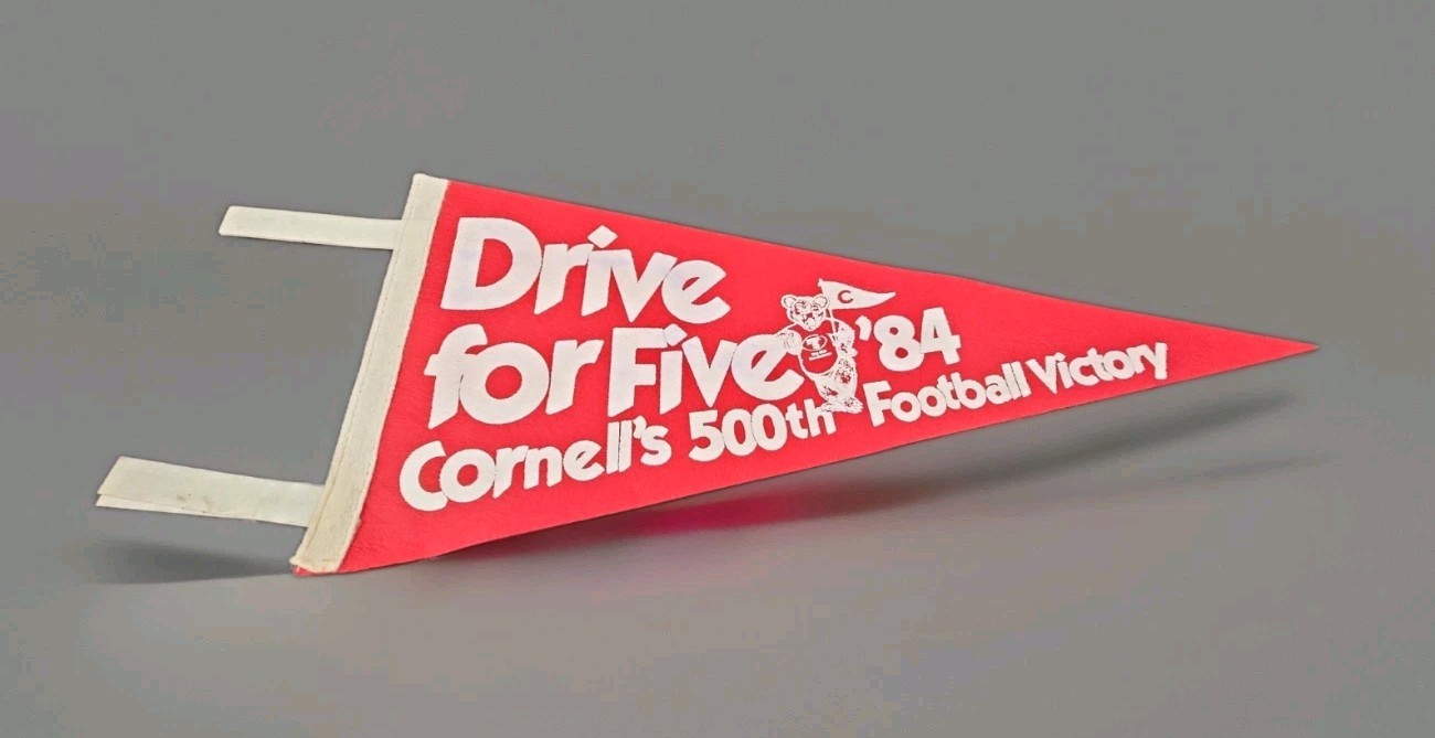 Vintage Cornell University '84 Drive for Five Football 500 Win 18