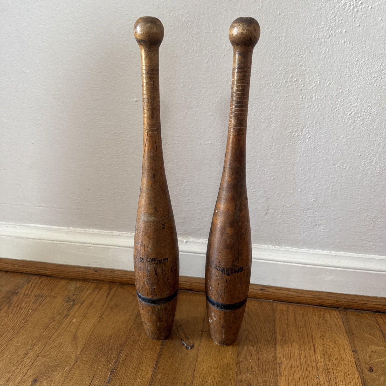 Pair of Antique Juggling Pins