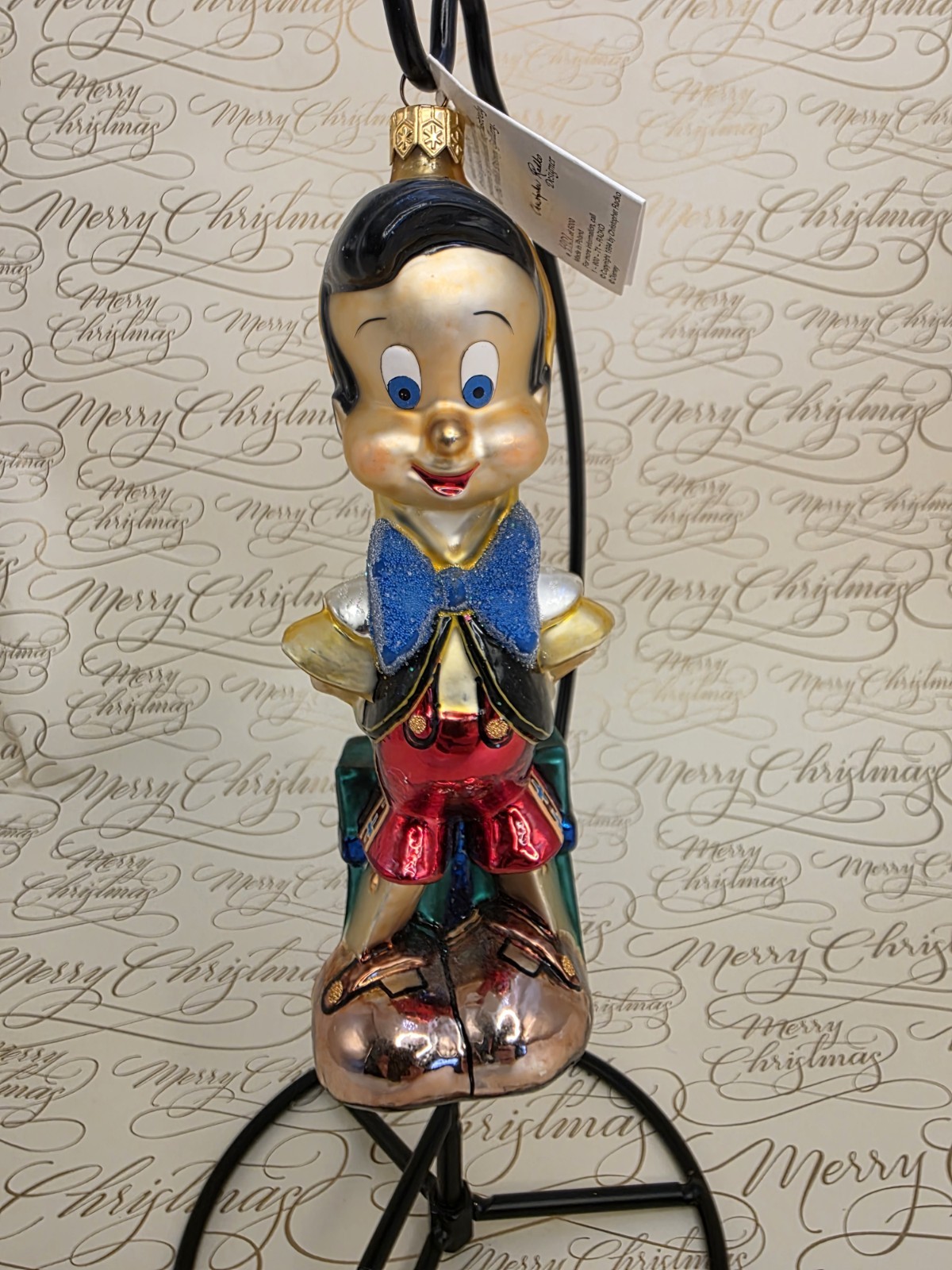 Christopher Radko Disney Pinocchio 1996 LE 4907/5000 Ornament 96-DIS-09 7\