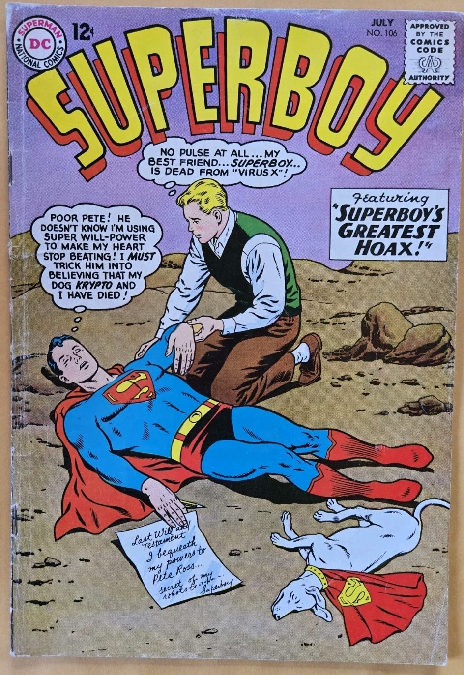 Superboy #106 VG+ (4.5) DC Comics 7/63