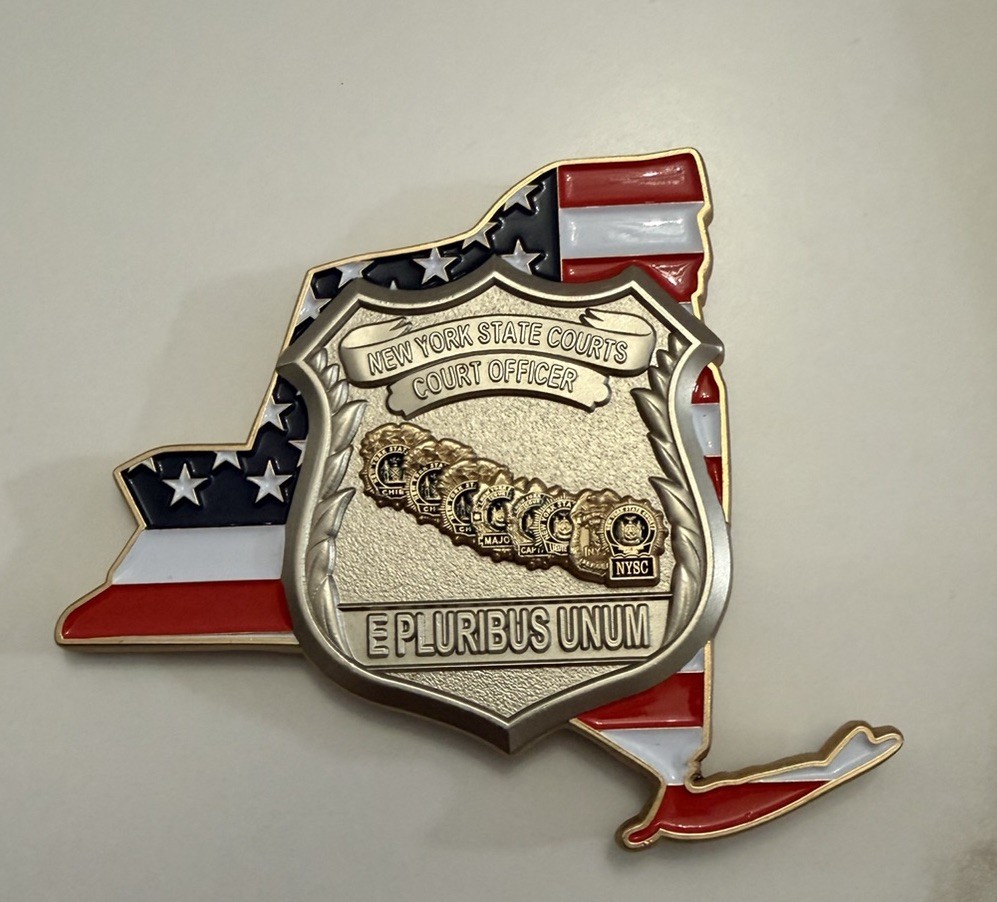 NEW YORK STATE COURTS OFFICER NYSC Police Challenge COIN E PLURIBUS UNUM