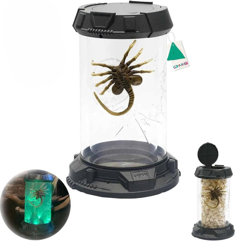 2026 Facehugger Popcorn Bucket - Cool Gothic Alien Xenomorph Desktop Decoration,