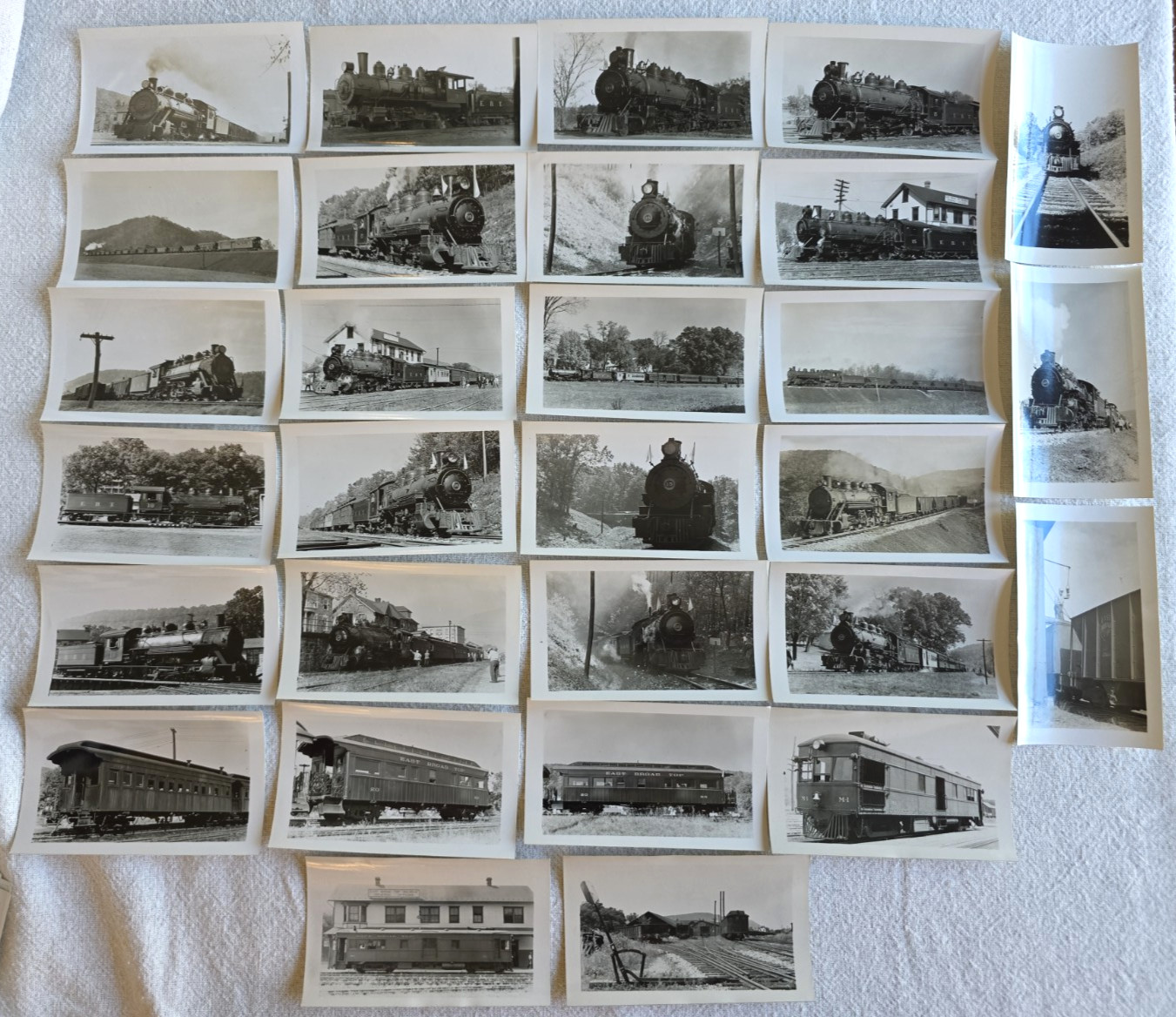C. 1940s East Broad Top Railroad Pennsylvania Assorted Photo Lot Of 29