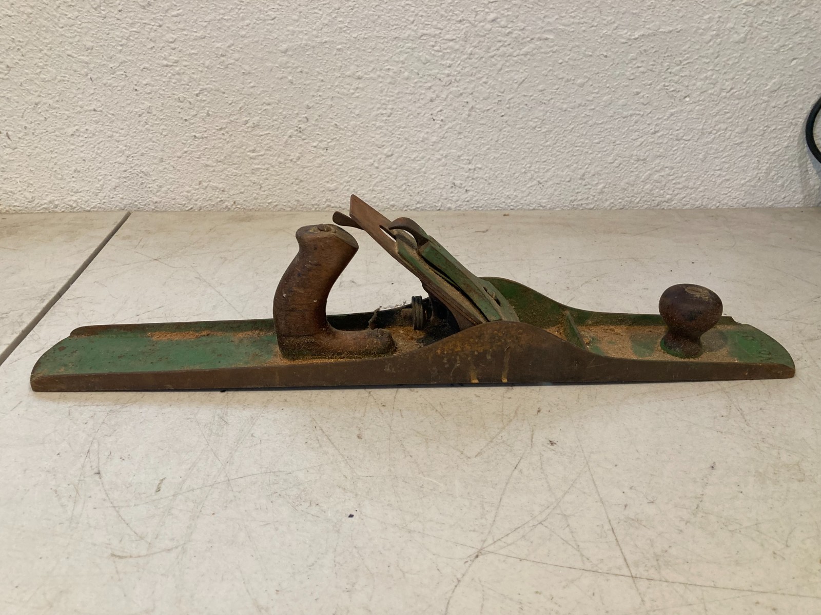Antique Stanley Bailey No. 7 Jointer Hand Plane Steel Blade Corrugated Base Tool