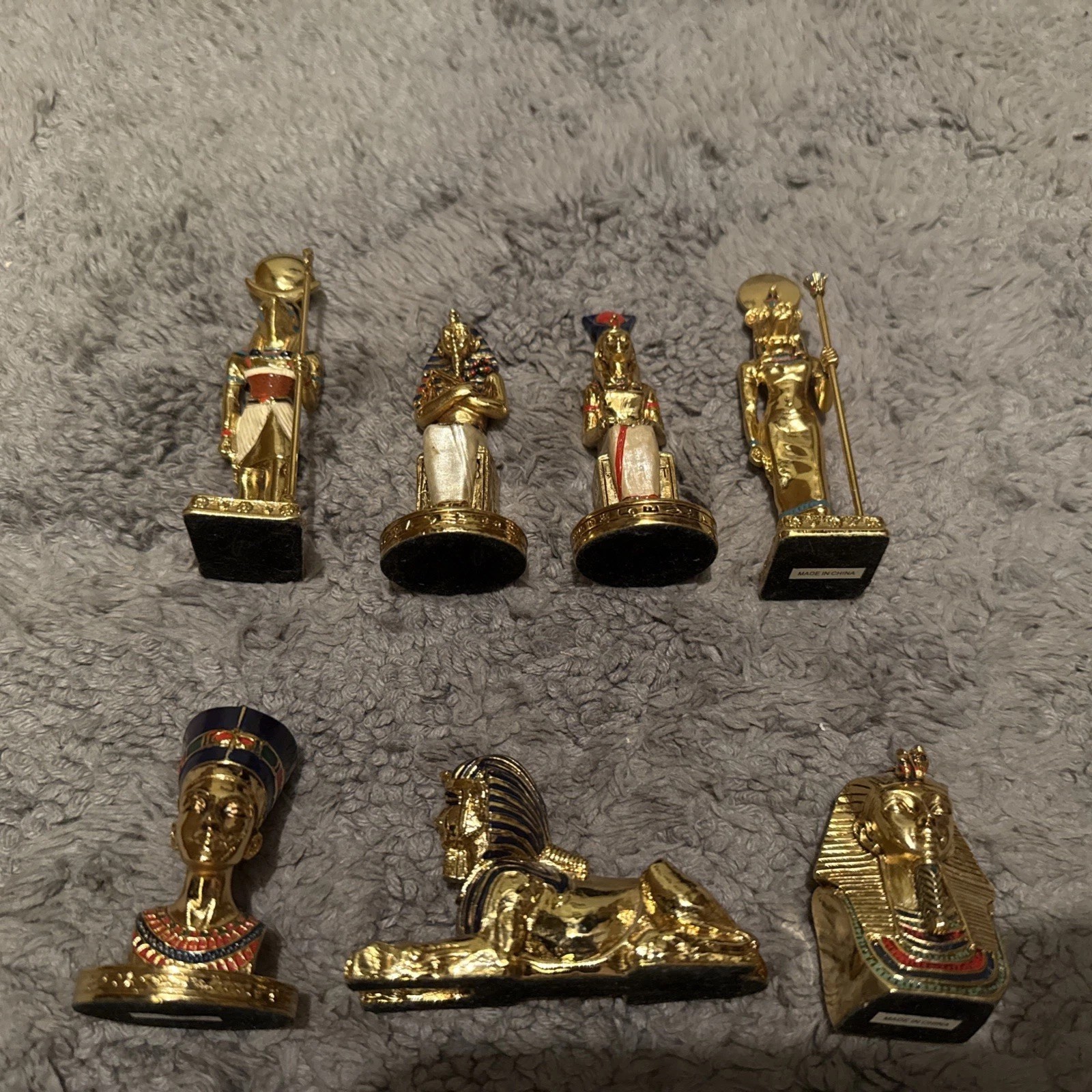 Egyptian Lot Of 7 Statues