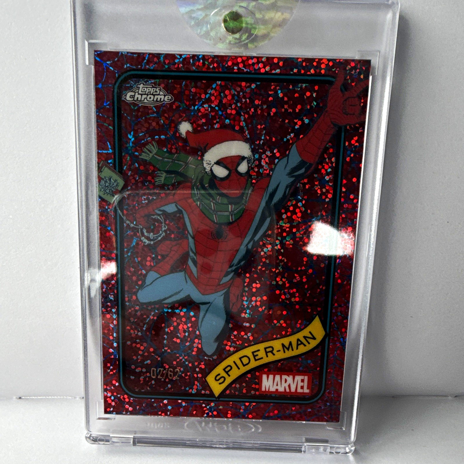 Topps Chrome Marvel 2025 Spider-Man #101 Topps Employee Exclusive ***02/62***