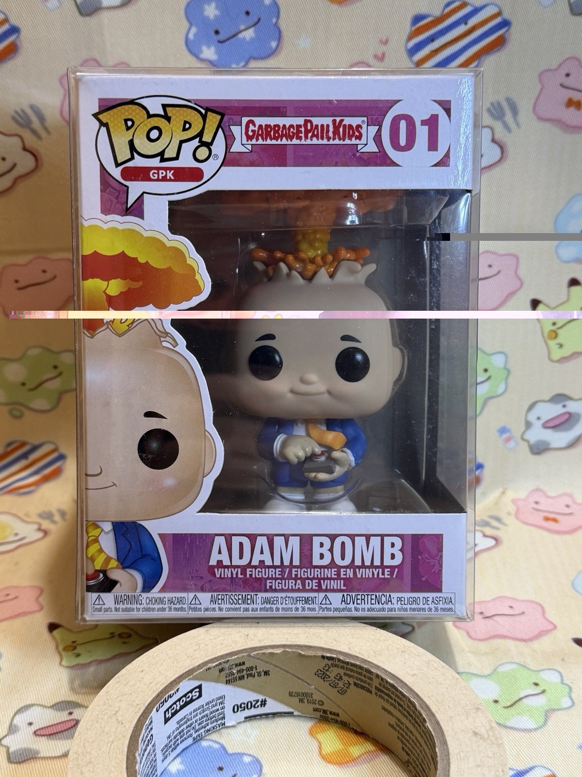 NEW Funko Pop ADAM BOMB #01 Garbage Pail Kids GPK Retro Vinyl Figure Vaulted