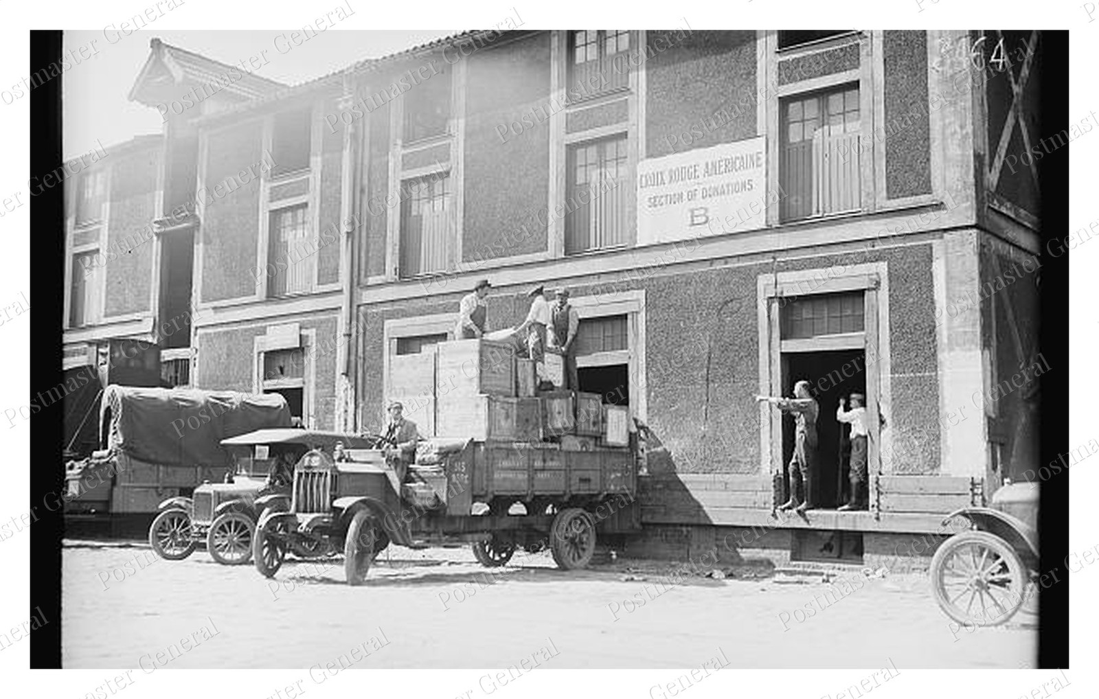 Paris American Red Cross Warehouse Standard Postcard COPY RPPC