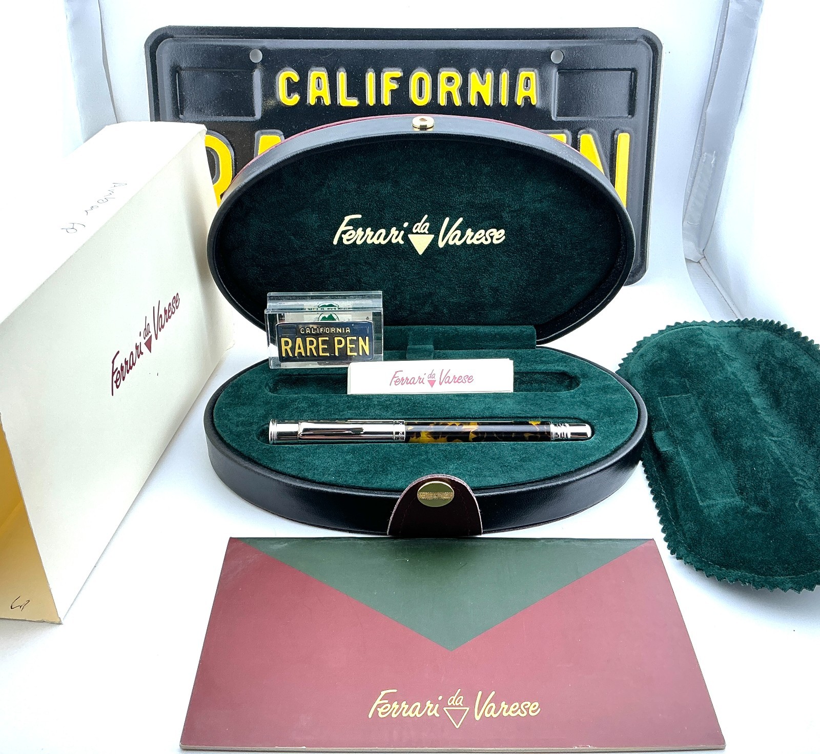 CLOSEOUT Ferrari Da Varese Spartacus Amber Large Fountain Pen Med nib NEW Box