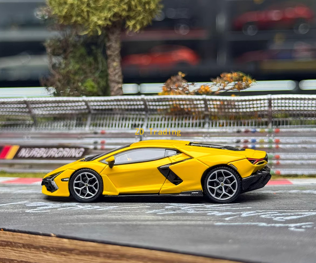 LCD 1:64 Yellow Reveulto Racing Sports Model Diecast Metal Car High-quality Gift