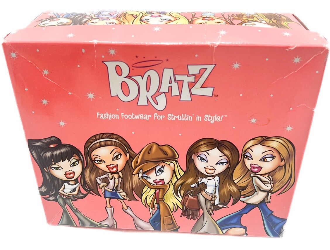 RARE Bratz Shoe (BOX ONLY) Collectible Fashion Footwear 33609 Black Char Jog