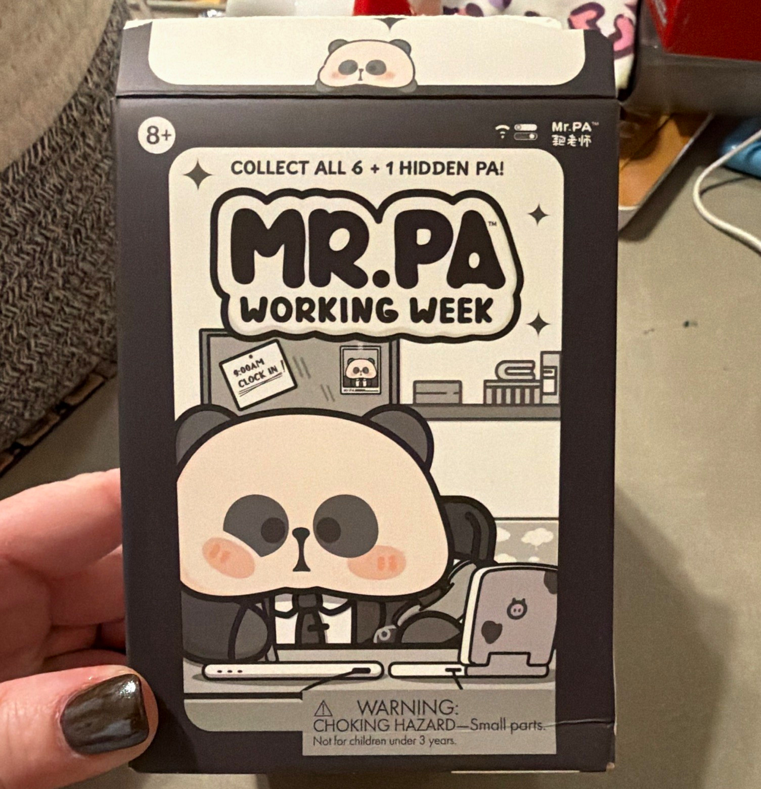 Mr. PA Working Week Mr. PA Blind Box Figure Plastic Original Opened 8+ Sticker