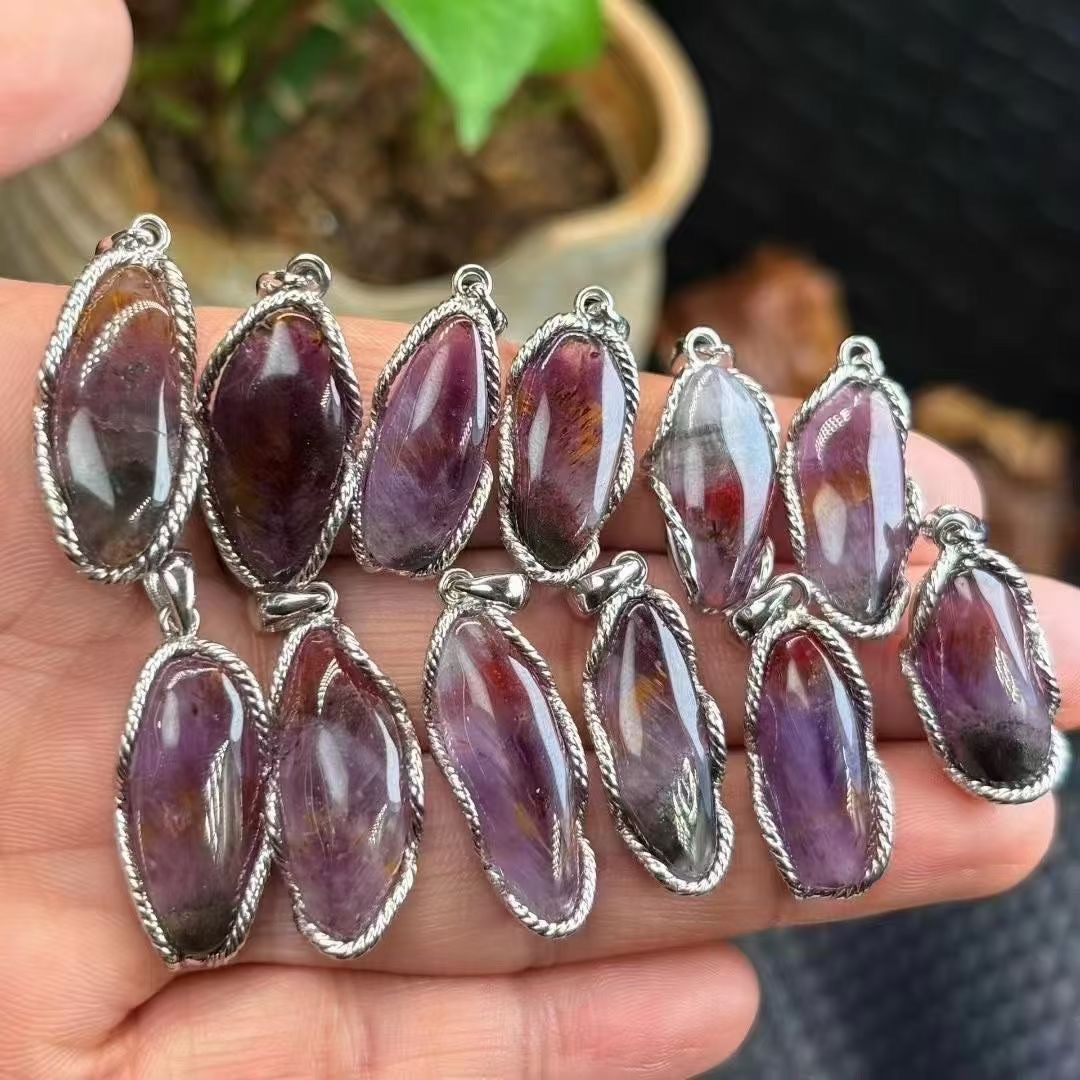 Natural Aurora 23 Adjustable Pendant, set with S925 silver