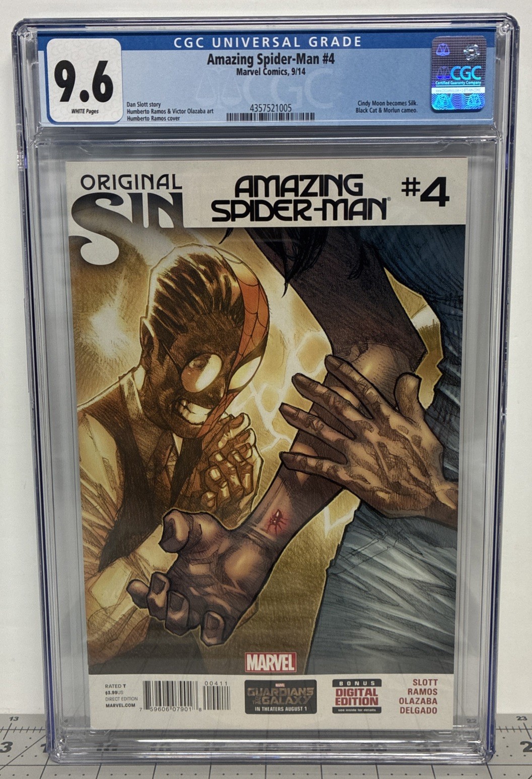 CGC 9.6 NM+ Amazing Spider-Man #4 1st Full Silk App🔑 Dan Slott Humberto Ramos