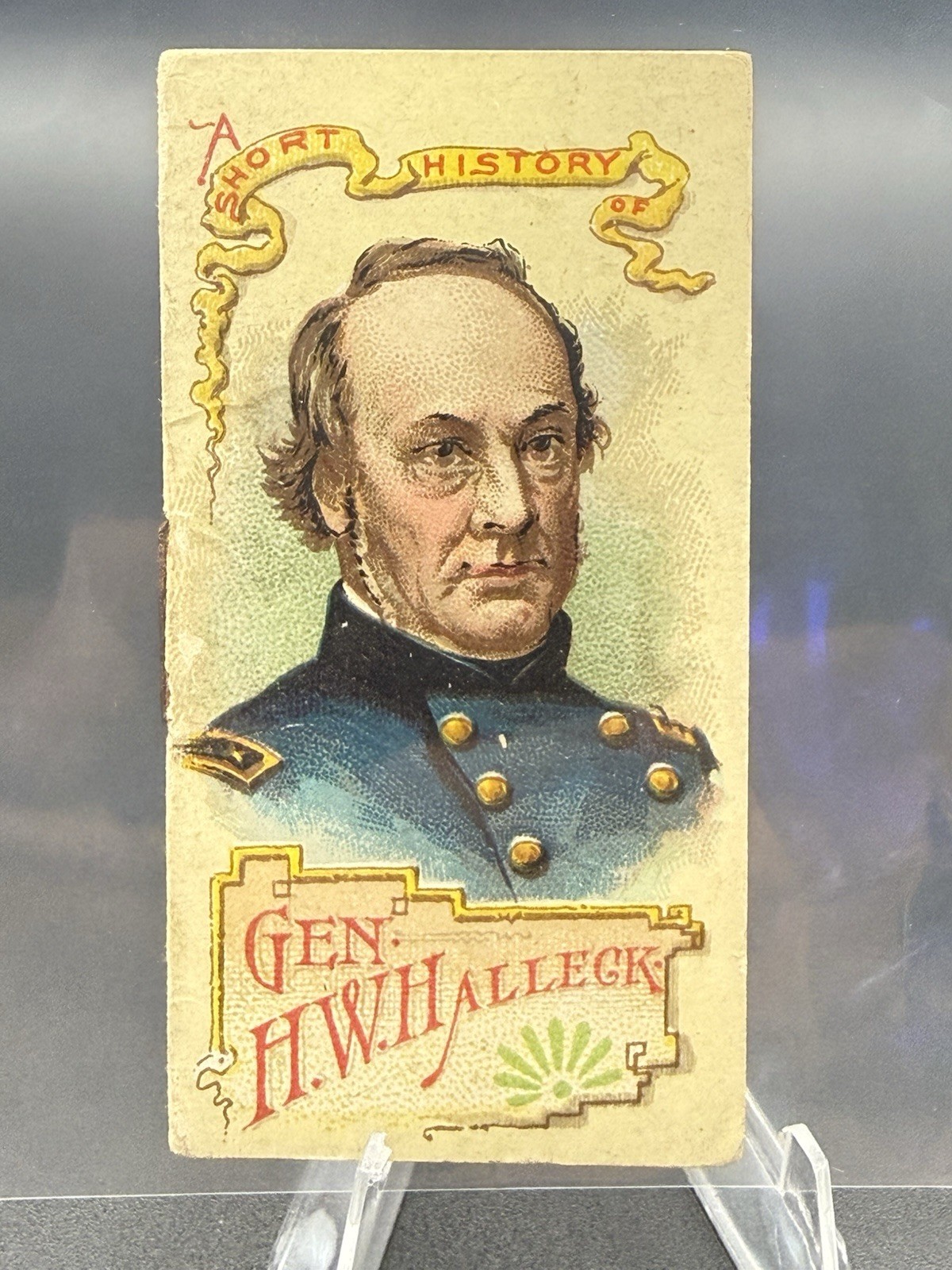 1889 N78 Duke's Cigarettes Tobacco A Short History Booklet Halleck Generals
