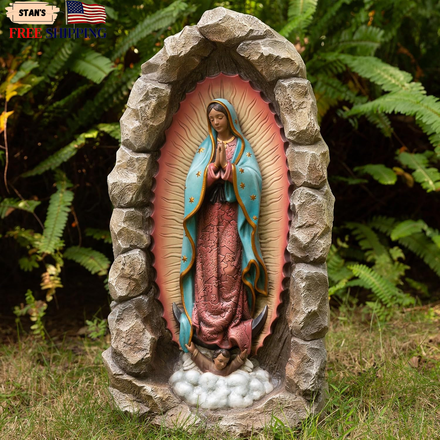 Our Lady of Guadalupe Statue Large Virgen de 18.8 Inch  US...