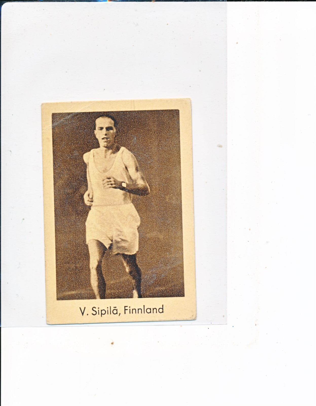 1930's Abdulla & Co Tobacco Cigarette Sports Records - V. Sipila, Finnland