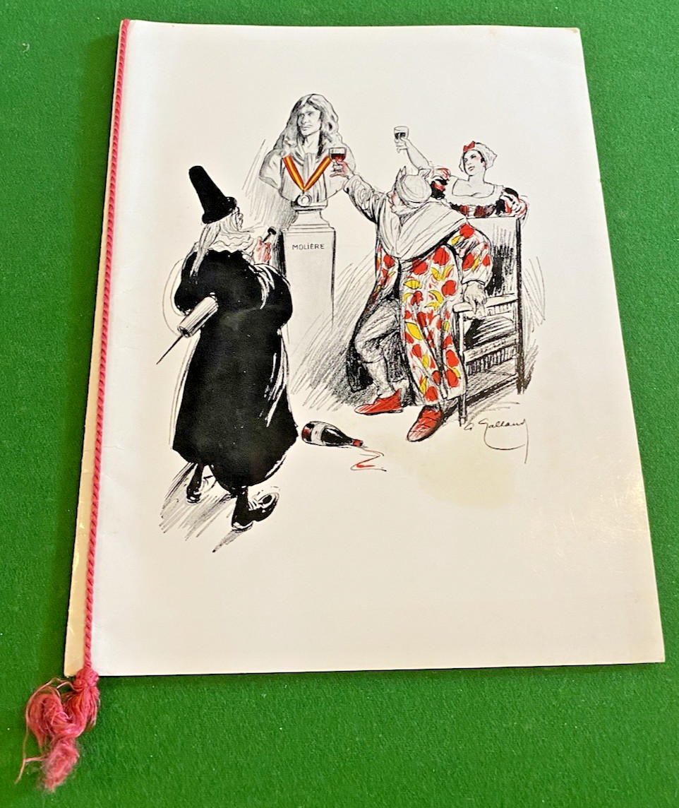Menu Chapter 334 - Château du Clos Peugeot - 4/5/1968 - Illustrated by G. Galland