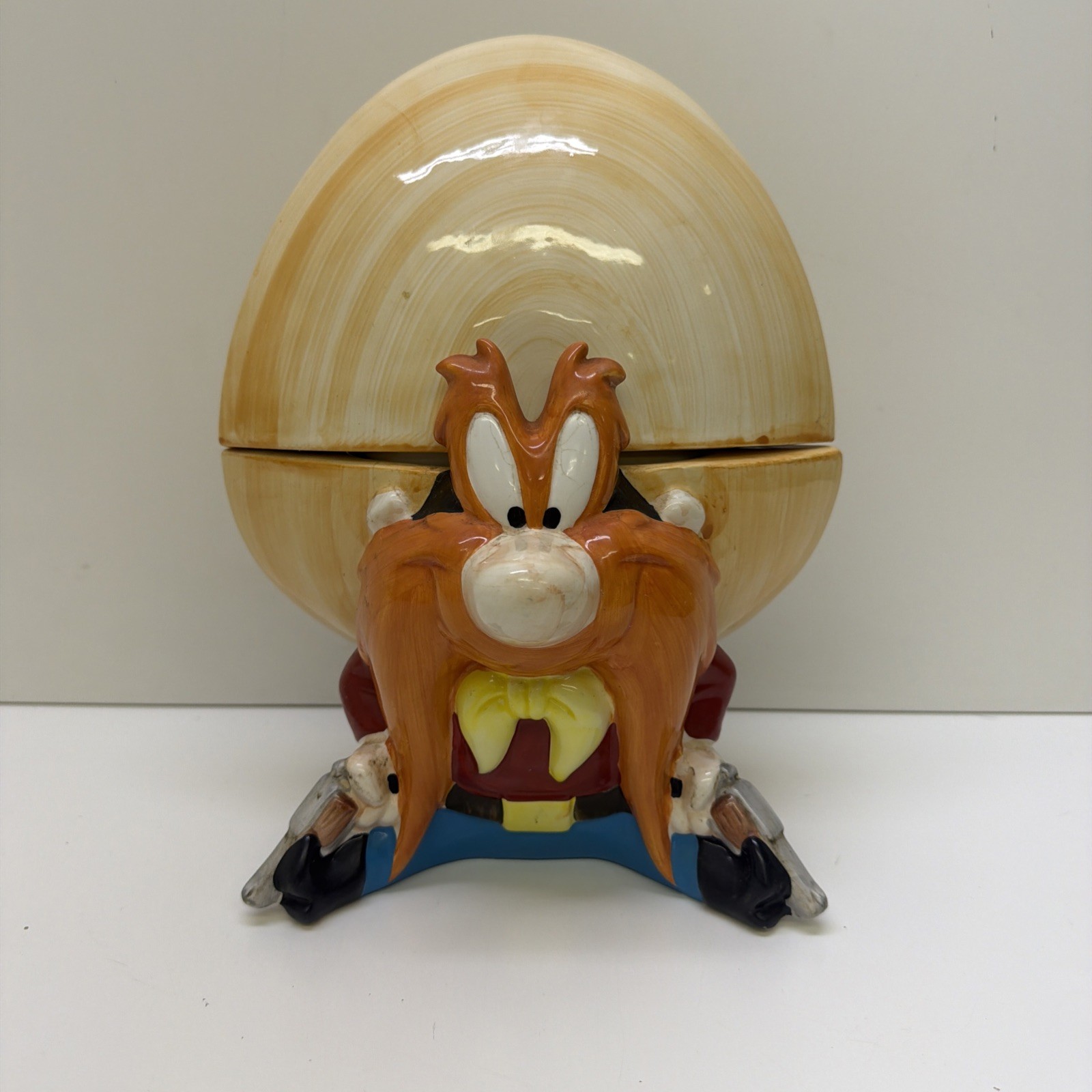 Vintage Warner Bros Yosemite Sam Ceramic Cookie Jar  1993 Looney Tunes