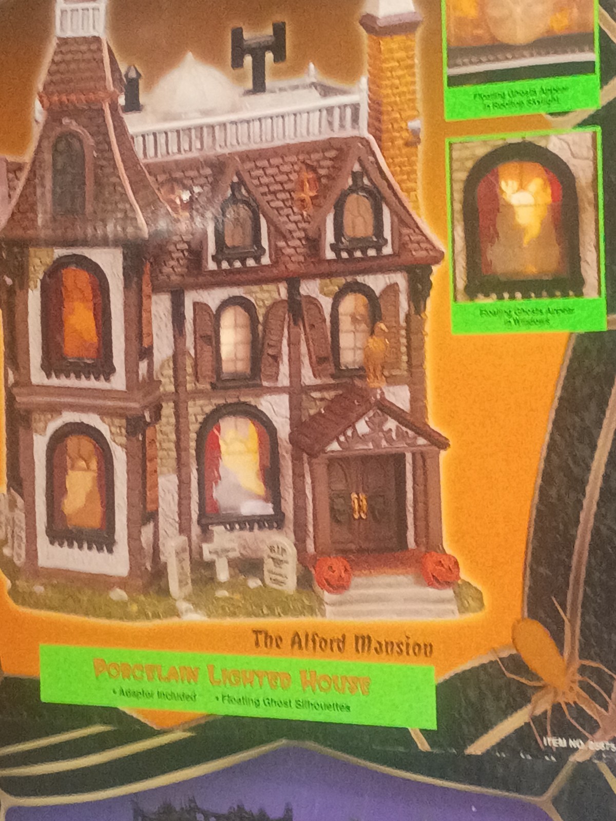 Lemax Spooky Town “The Alford Mansion” Haunted House w/Box