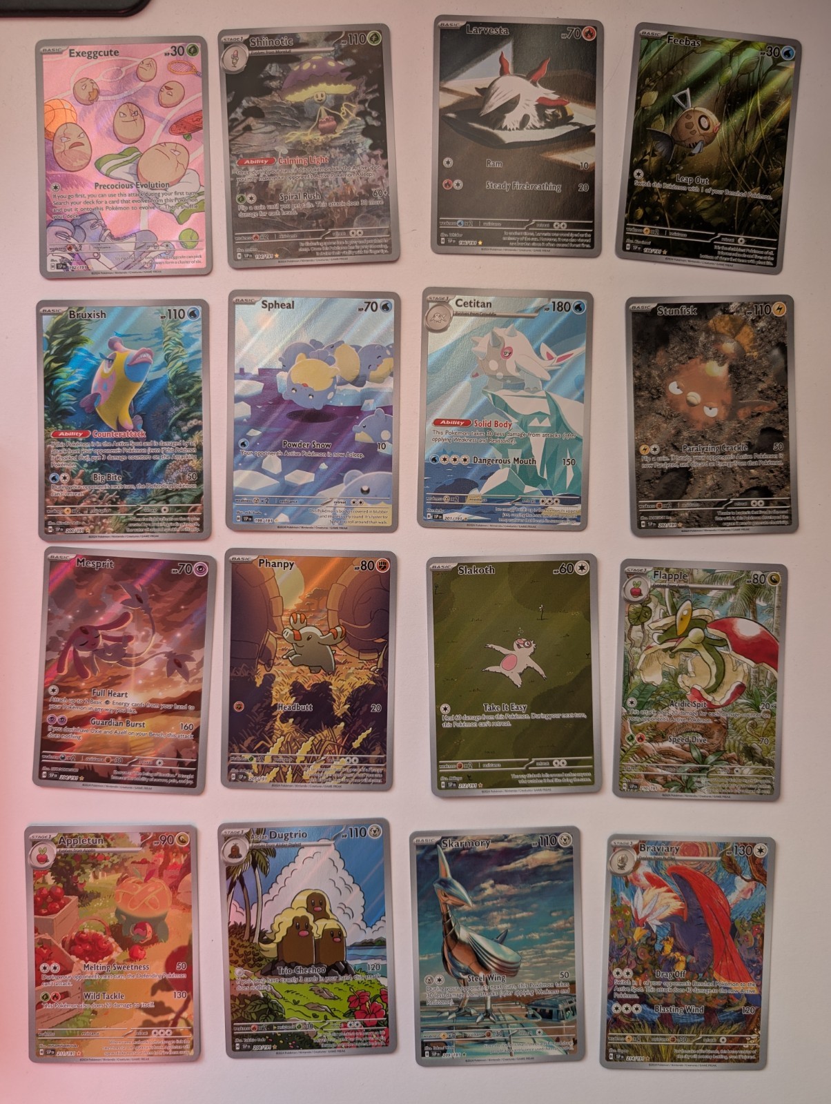 16 xPokémon TCG cards Surging Sparks Illustration Rare Bundle