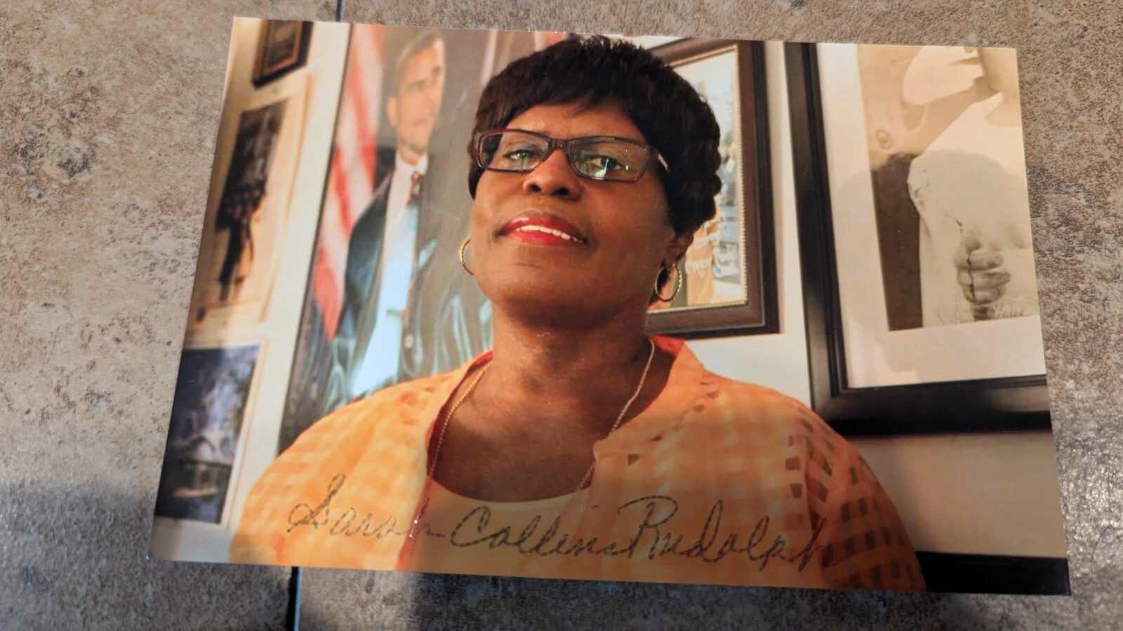 Sarah Collins Rudolph signed 4x6 photo Signature is authentic