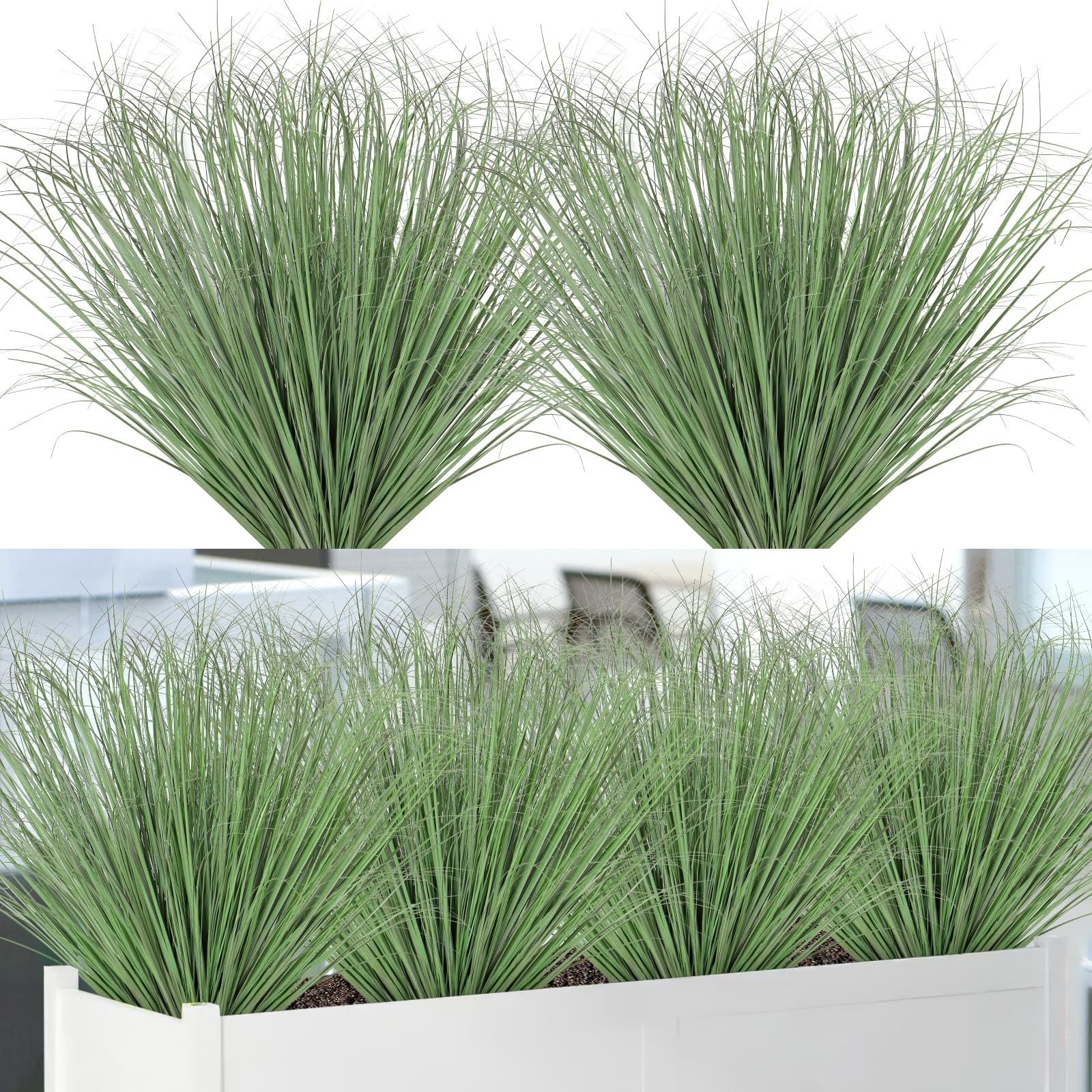 20 PCS Light Green Fake Wheat Grass Artificial Plants