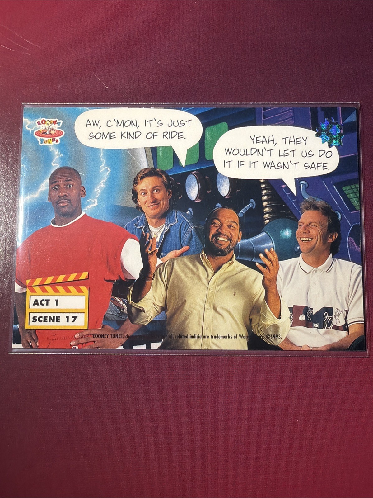 1993 Upper Deck Looney Tunes Jordan, Gretzky, Montana, Jackson Act 1 Scene 2 