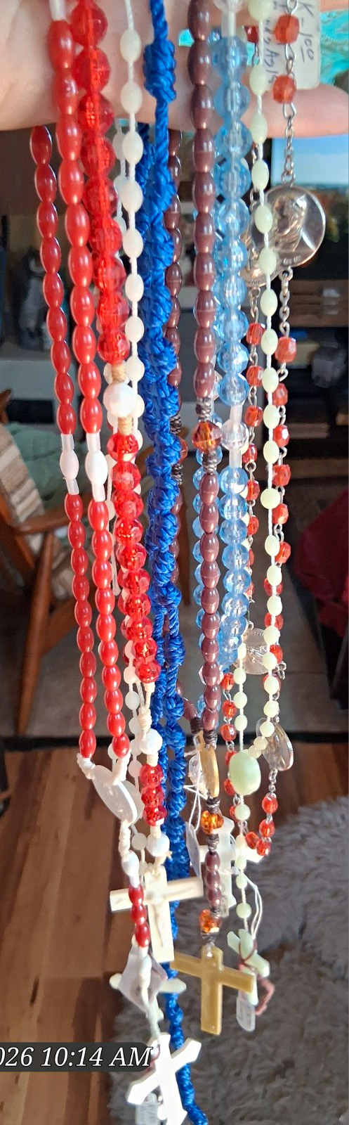 8 Handmade Assorted Rosaries 📿