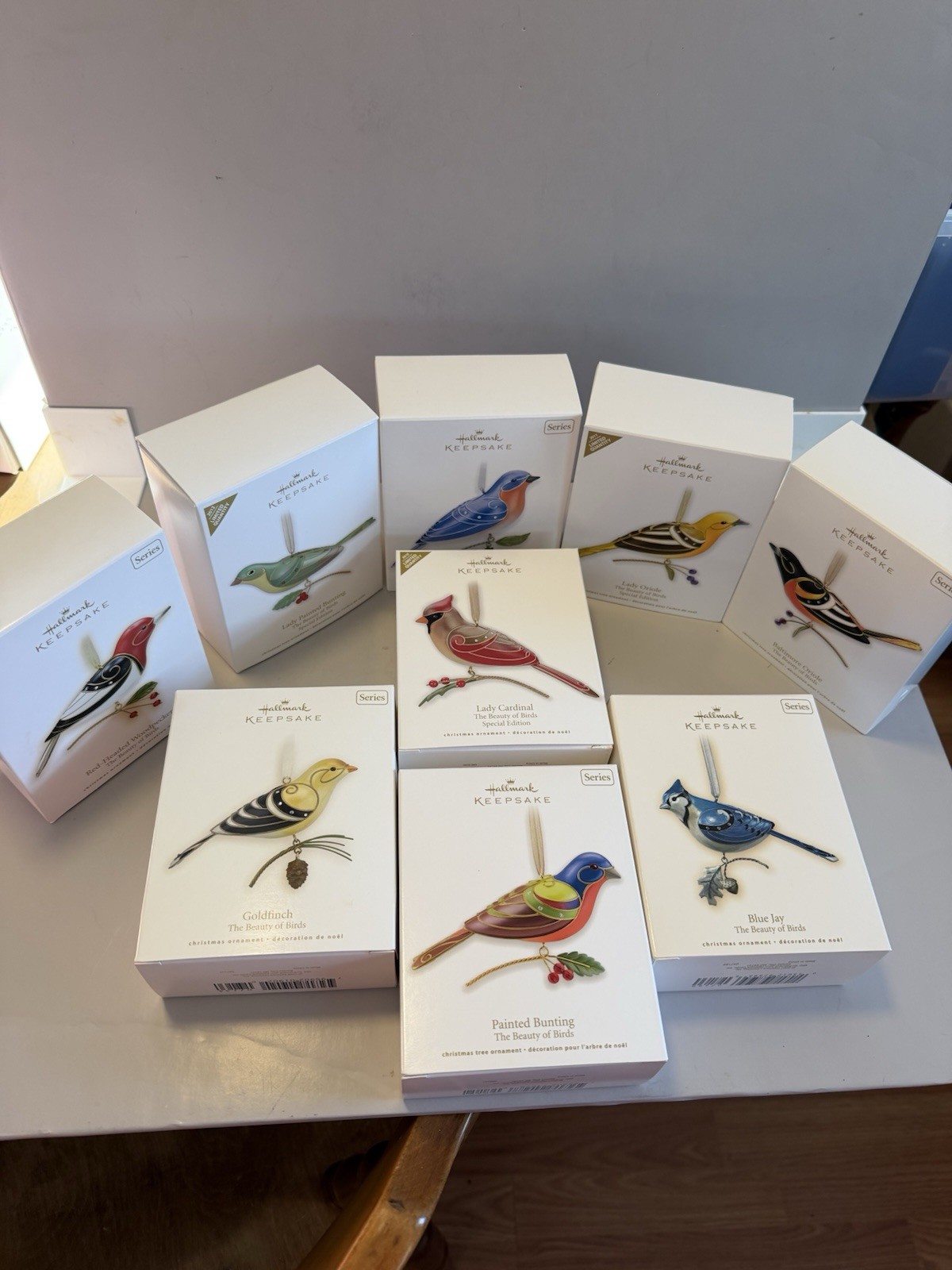 Hallmark Keepsake Beauty of Birds 2018 Bird Christmas Ornaments Lot of 9