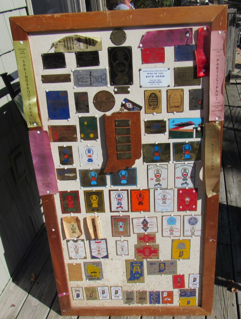 VINTAGE ORIGINAL 1950s - 1990's CAR SHOW - SWAP MEETS - DISPLAY TAGS SOUTH BEND