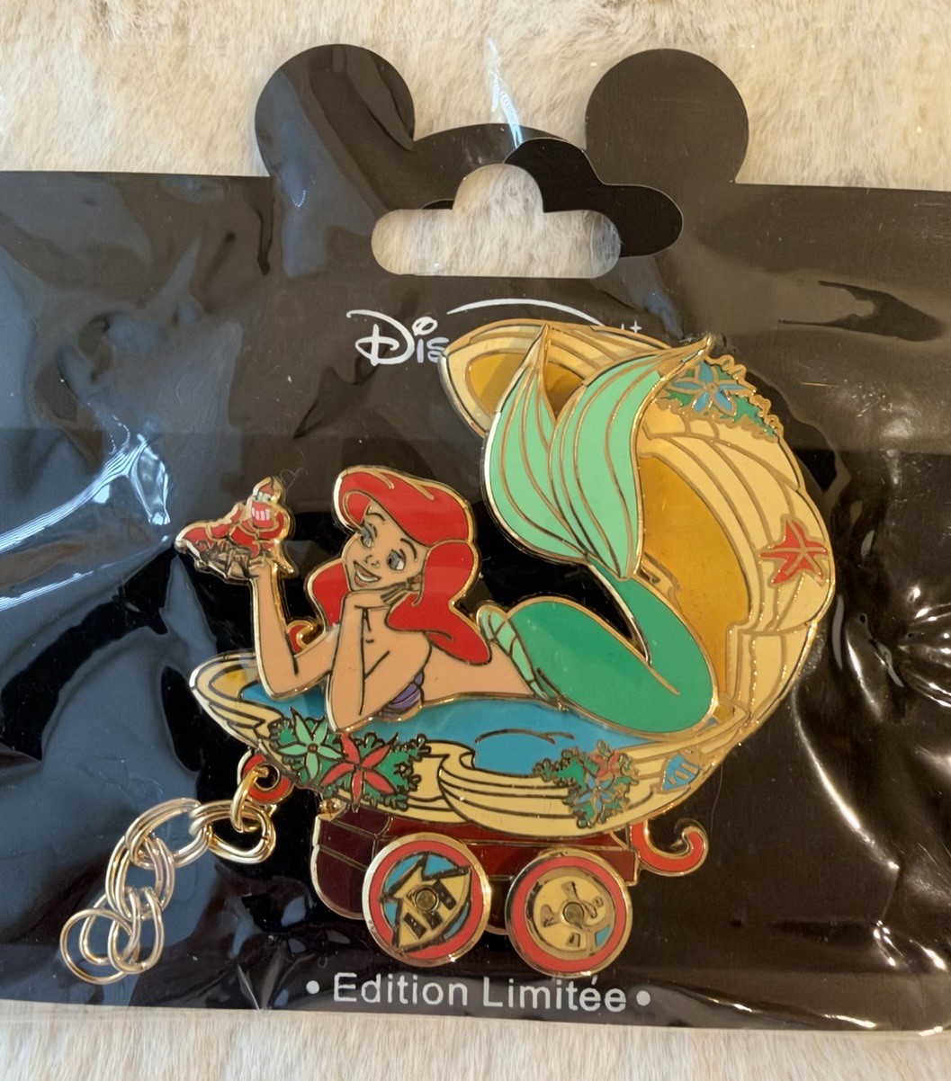DISNEY PARIS DLP - ARIEL LITTLE MERMAID LE 900 TRAIN SERIES PIN Disneyland