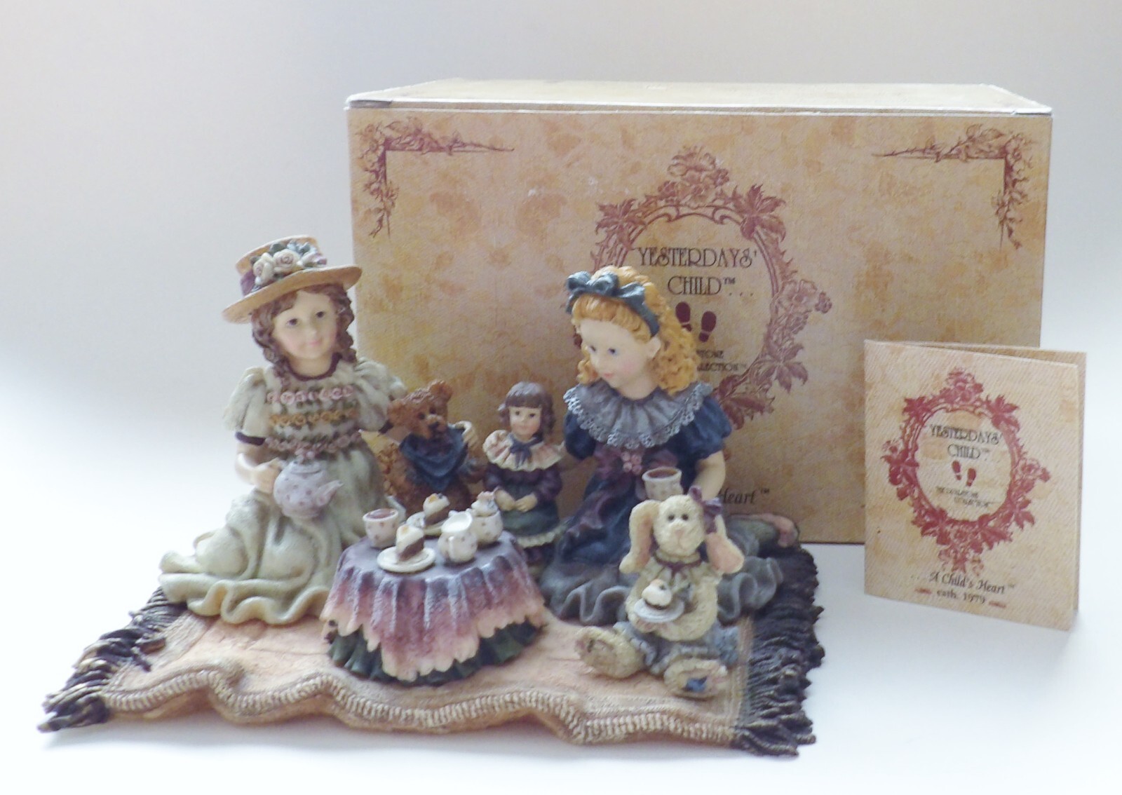 Boyd's Yesterday’s Child Dollstone Collection Tea for Four # 3507 w/ Box