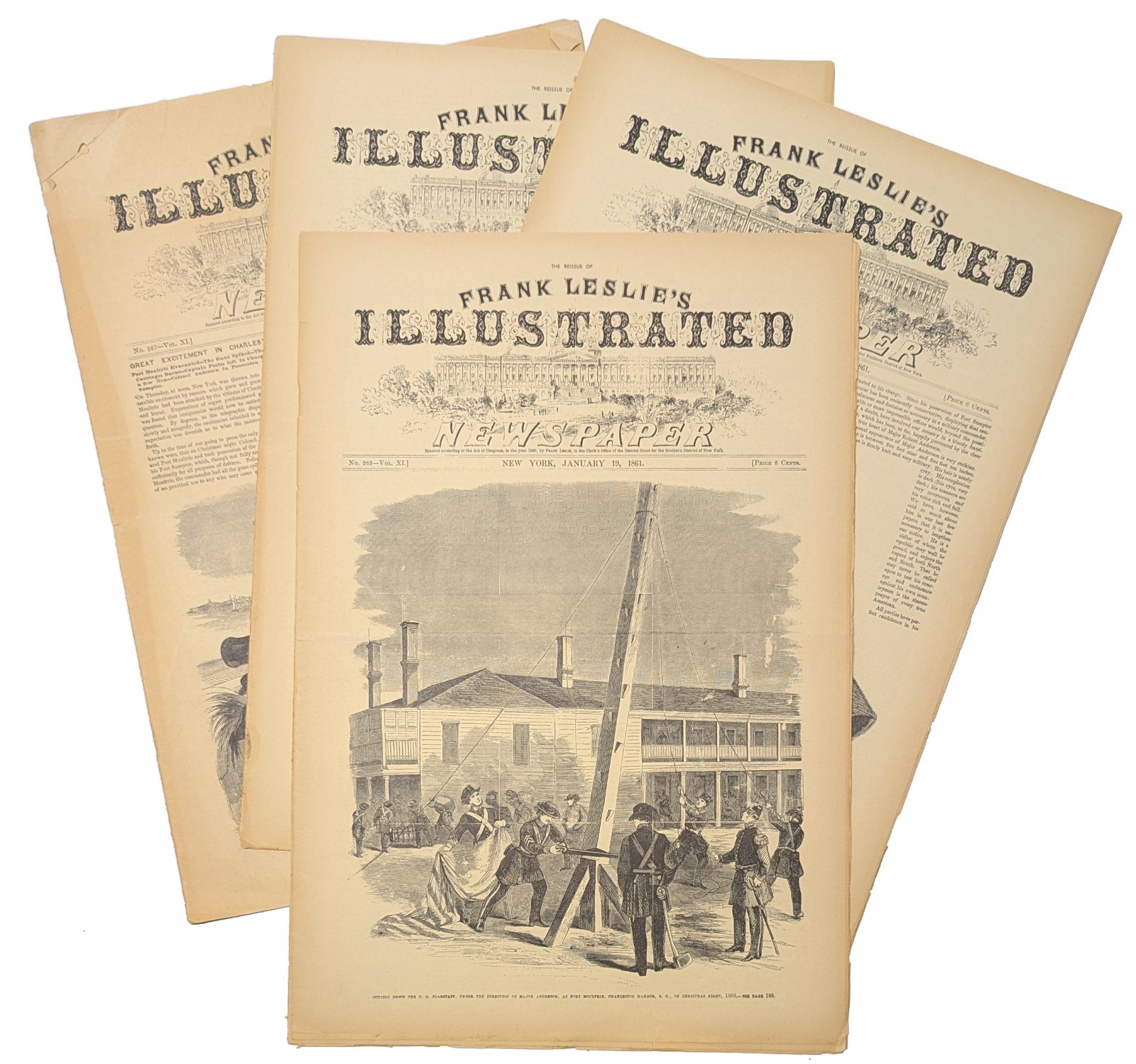 Civil War Lead-Up - Reissue of 1861 Frank Leslie's Illustrated Newspaper **ORIG.