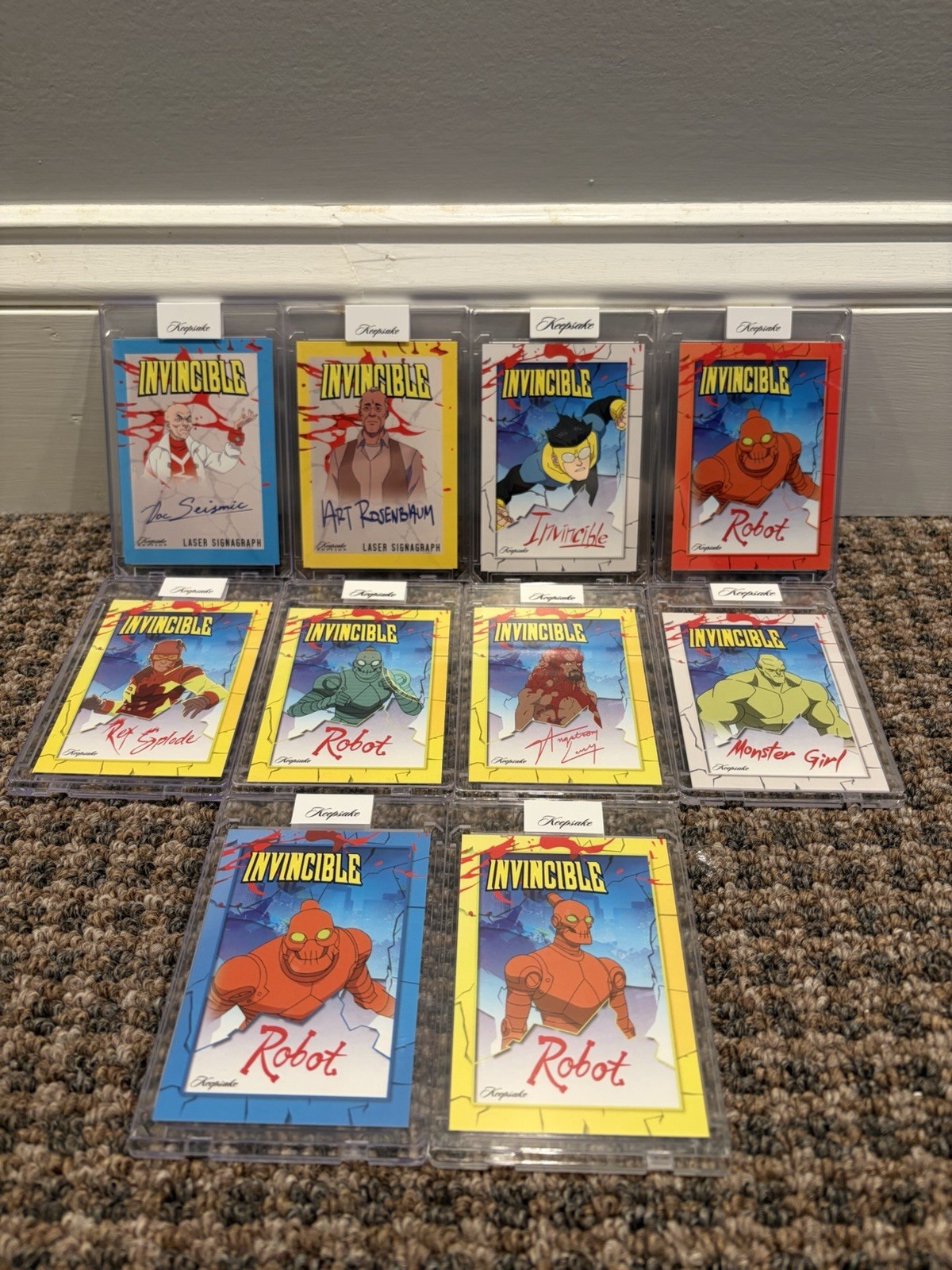LOT OF 10 Invincible Keepsake Season 2 CON EXCLUSIVE Signagraphs - All Numbered