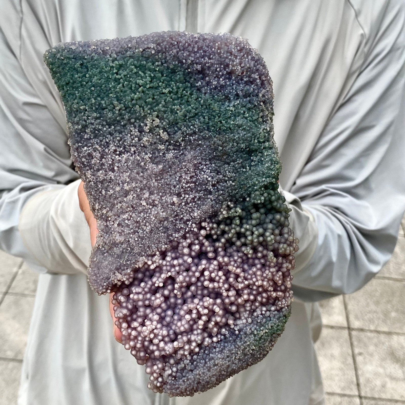 3.15LB Natural purple grape agate quartz crystal granular mineral specimen