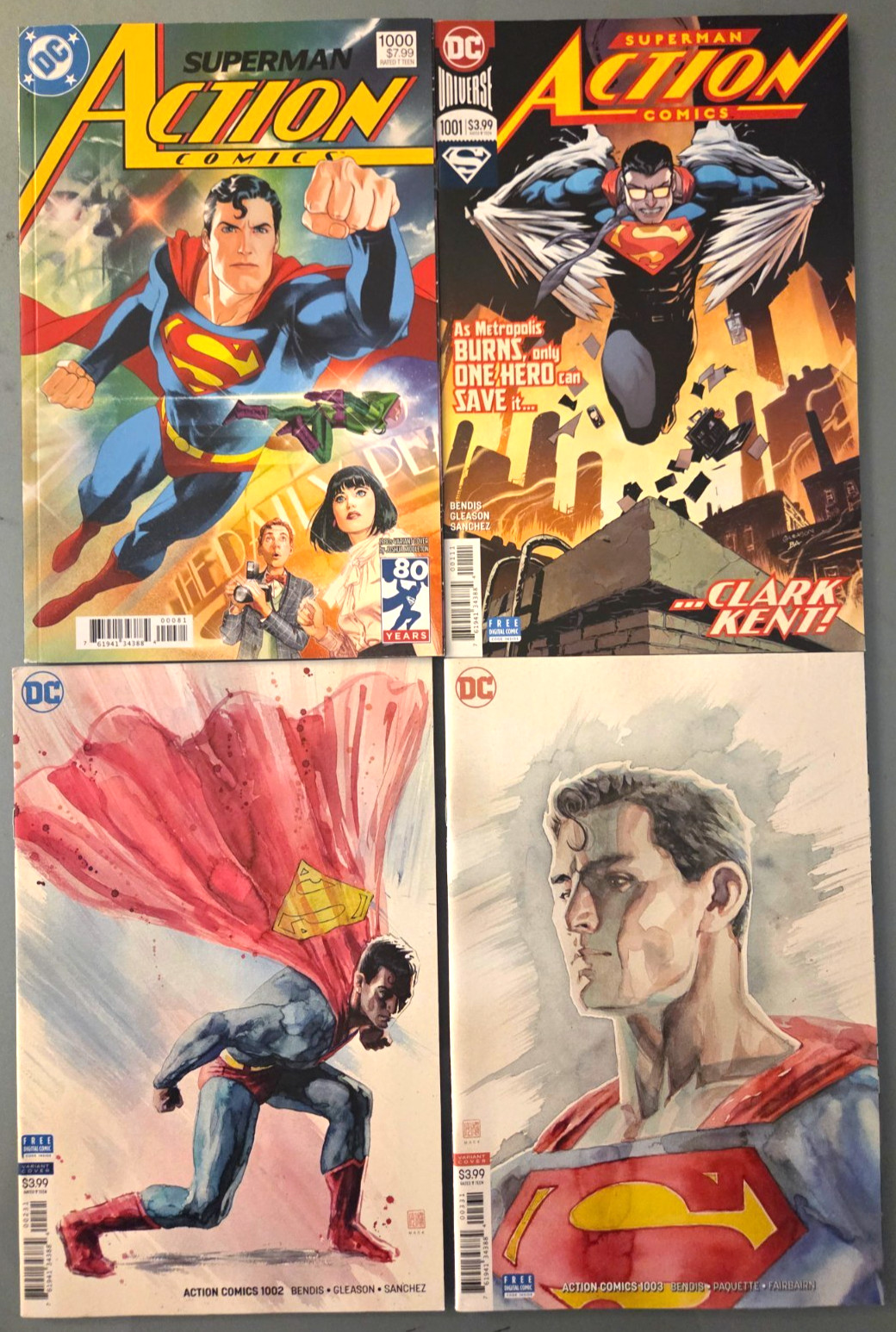 SUPERMAN ACTION COMICS SET OF 53 ISSUES (2018) DC FROM #1000-1058 NEAR FULL RUN