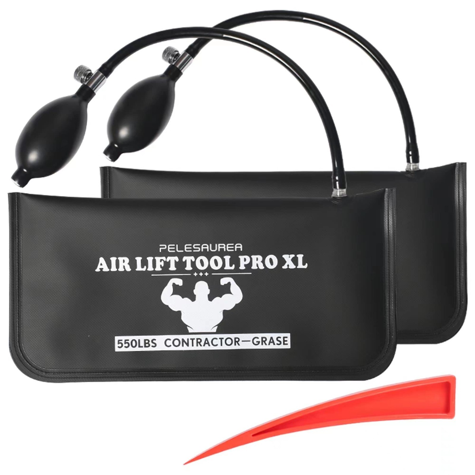 Air Wedge Bag 2pcs, Inflatable Air Shim with Pry Bars, Commercial Grade Air Wedg