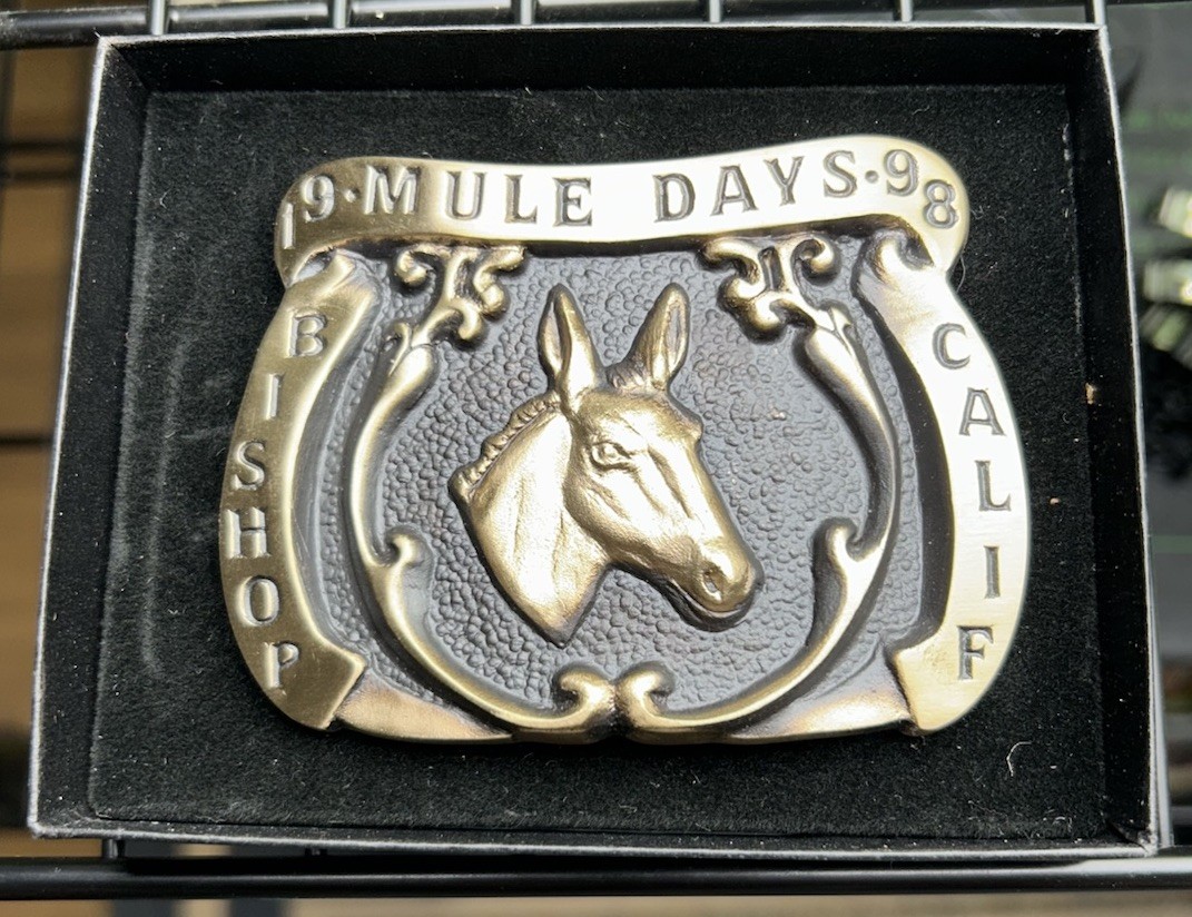 MIB Vintage 1998 Bishop Mule Days Bronze Belt Buckle Ltd Ed #1590/2500 FREESHIP