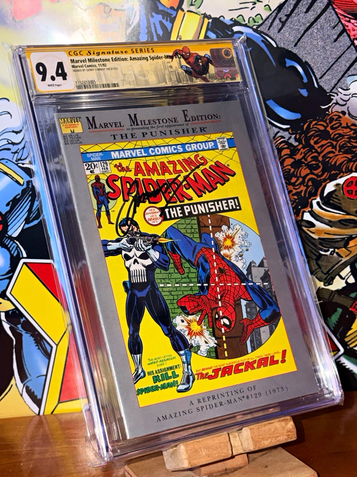 Marvel Milestone Amazing Spider-Man #129 CGC 9.4 SS Gerry Conway Signed