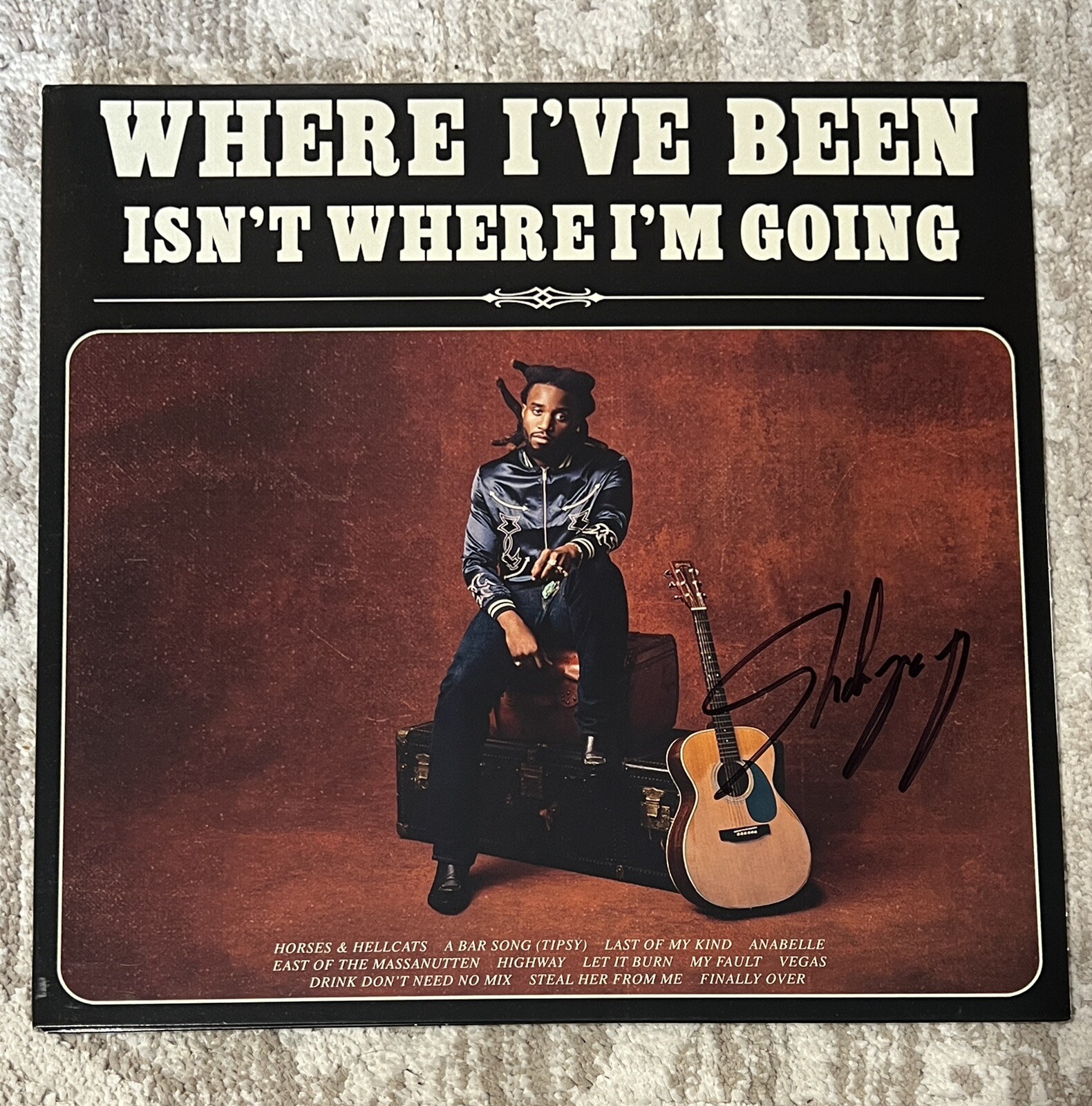 SHABOOZEY SIGNED WHERE I’VE BEEN ISN’T WHERE I’M GOING VINYL LP - BECKETT COA