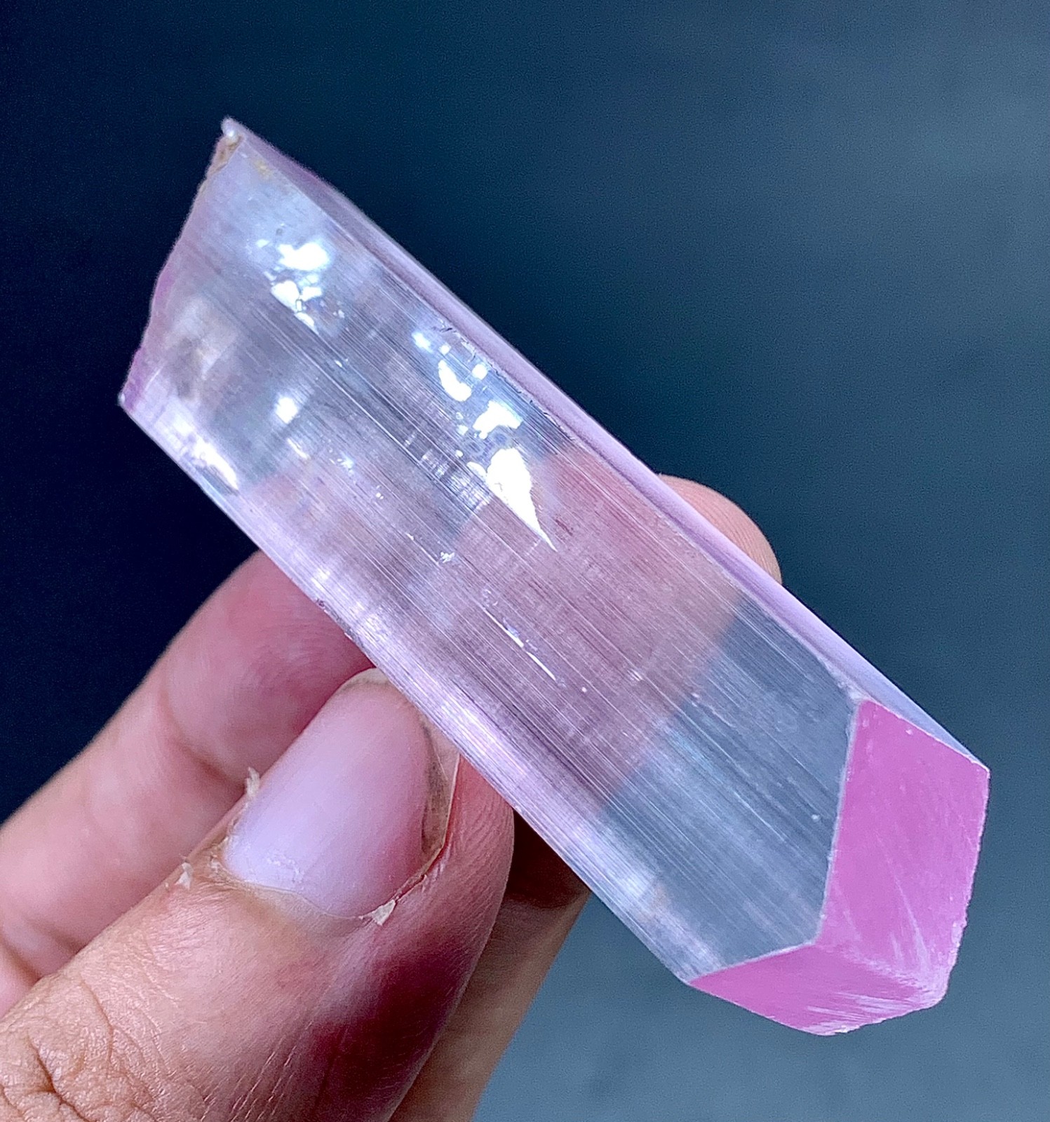 Pink Kunzite Crystal specimen From Afghanistan 207 Carat