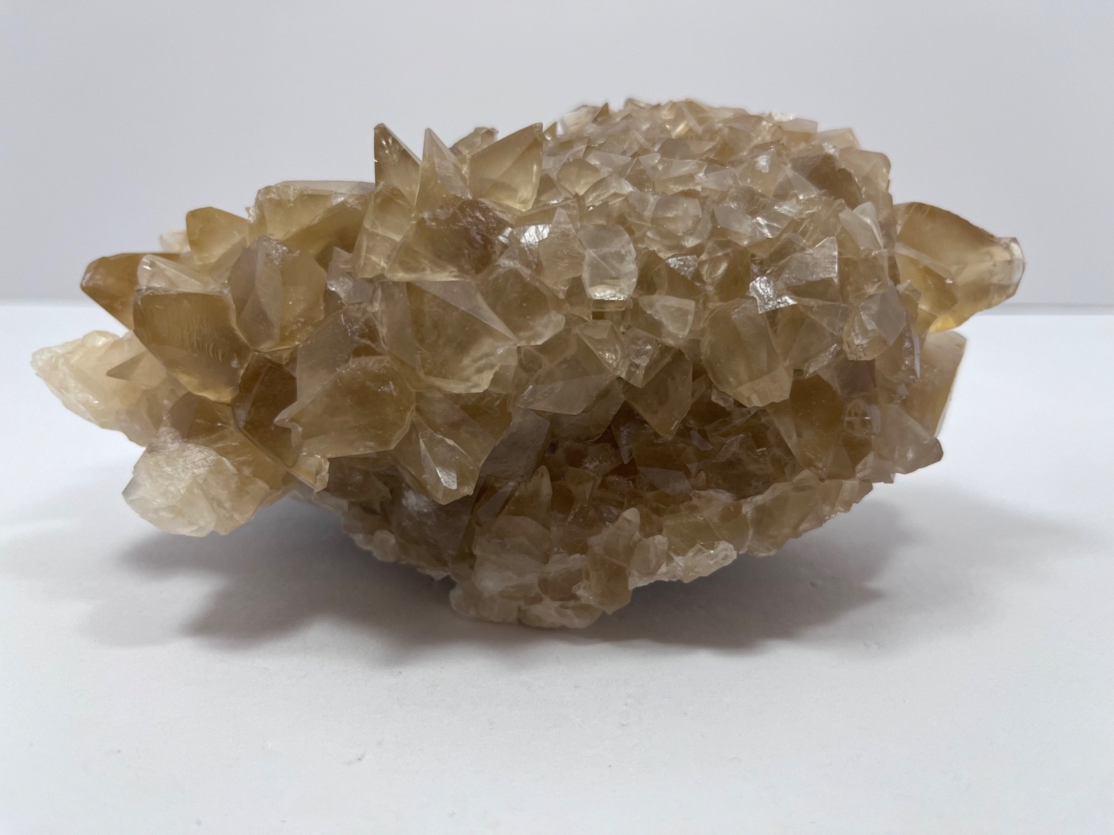 Large Scalenohedral Calcite with Galena, Fluorite and Bitumen, Cave-In-Rock