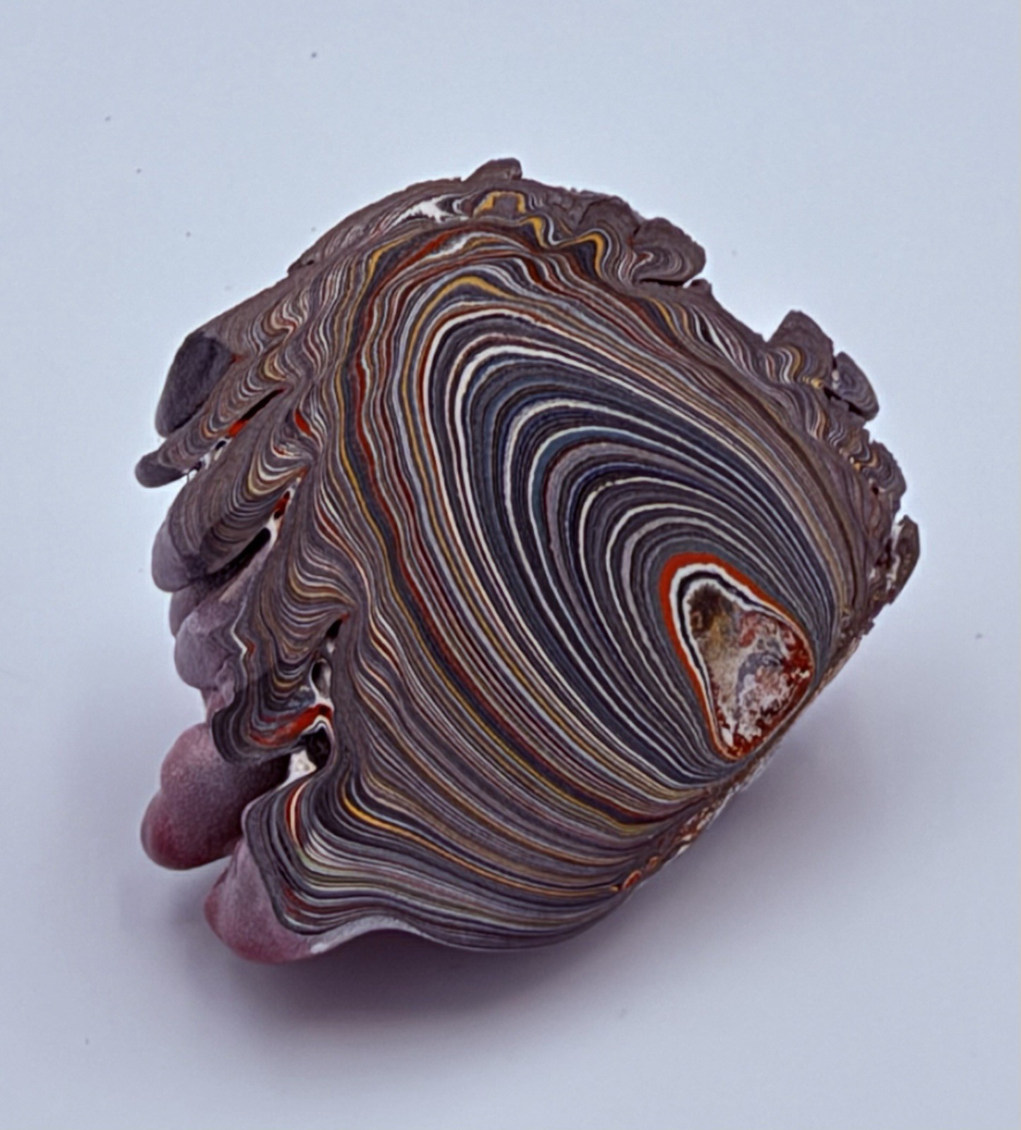 28g Toledo Ohio Jeep Wrangler Fordite Jeepite Motor Agate Paint Slag Geode