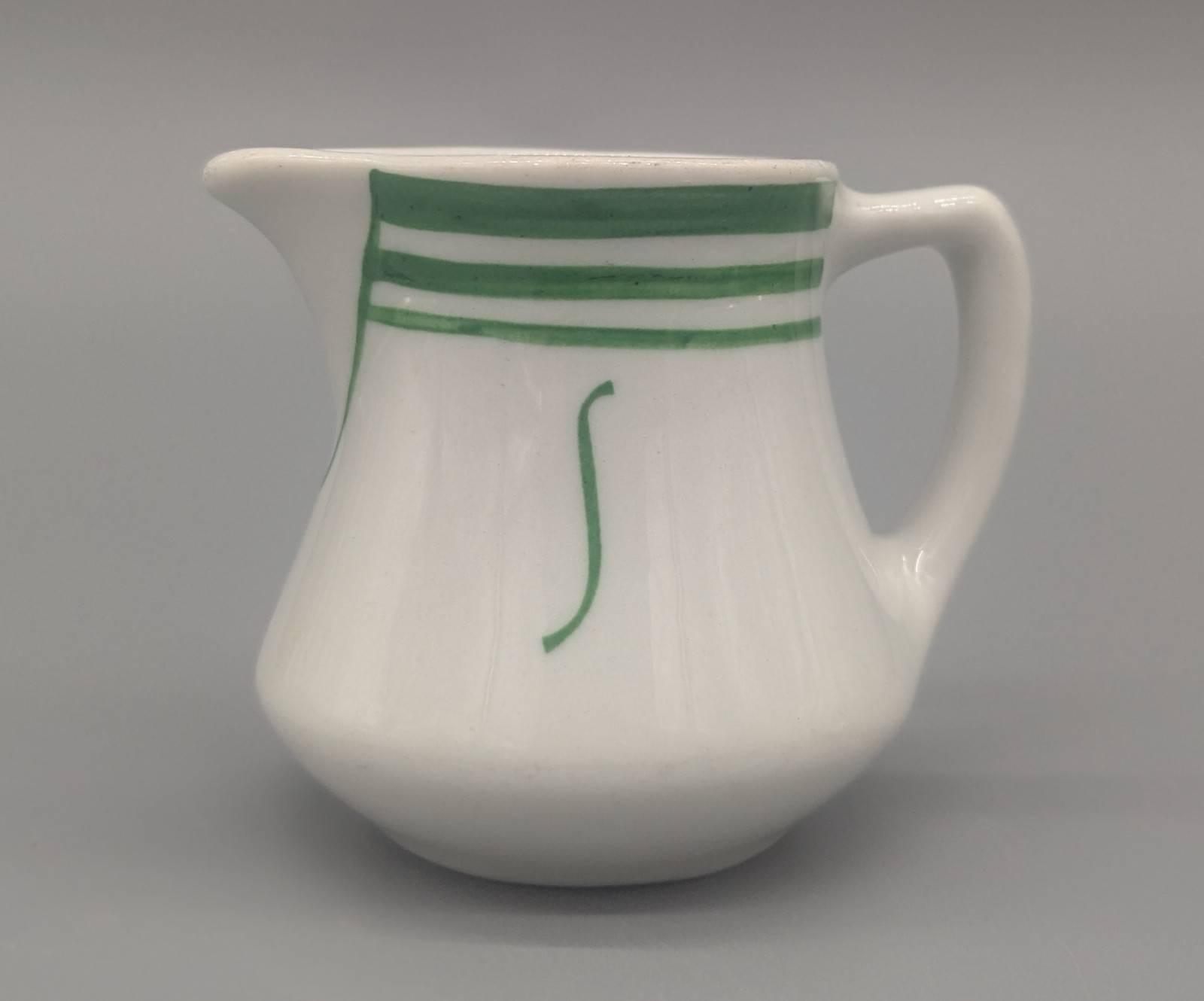 Vintage Shamrock Hotel Houston Texas Creamer Shenango China 1951 Gray Marks Wear