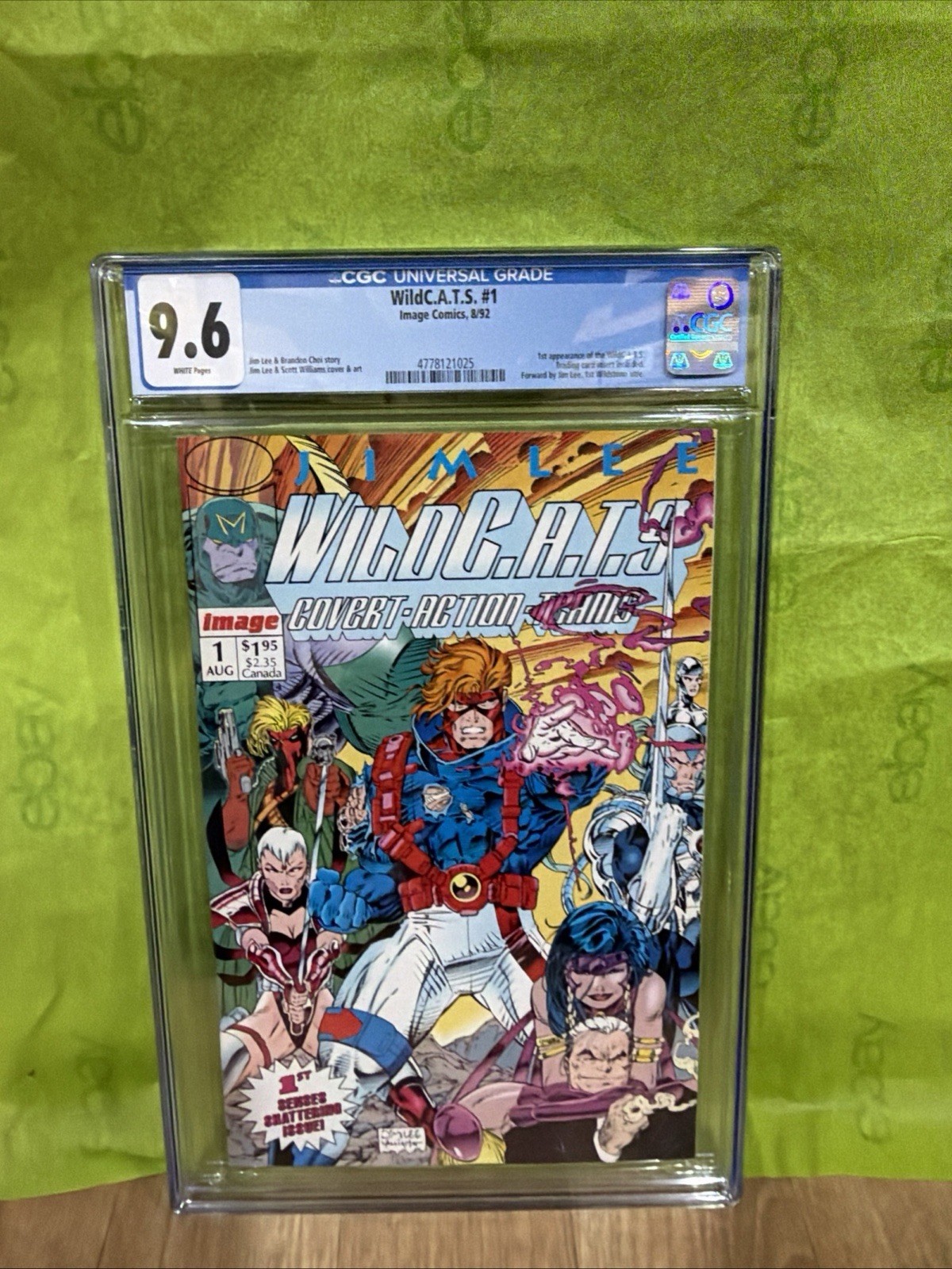 WildC.A.T.S 1 Graded Comic 1992 Image Comics, CGC 9.6 WildCATS Jim Lee