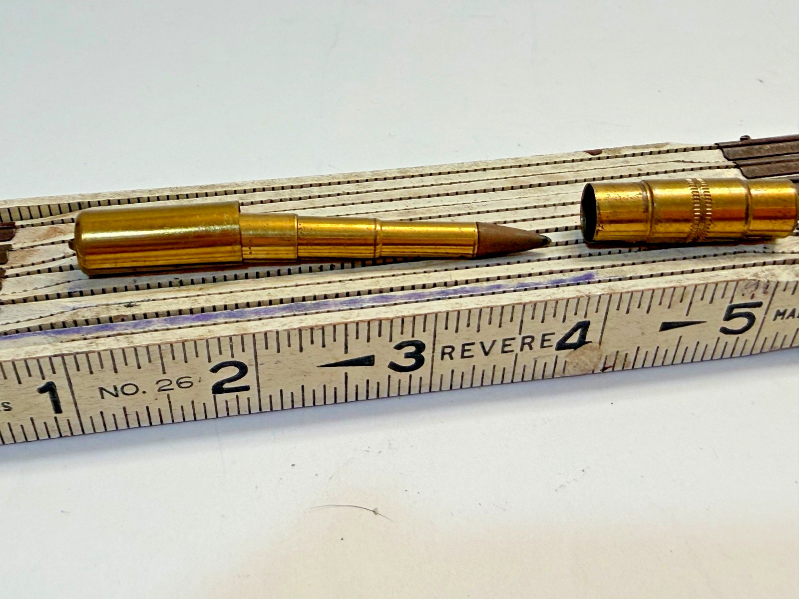 Rare Vintage Telescoping Mechanical Pencil Brass 1900 - 1930s Success Brand
