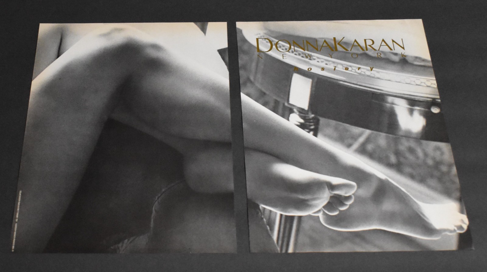 1988 Print Ad Sexy Fashion Donna Karan Hosiery Feminine Smooth Beauty Pantyhose